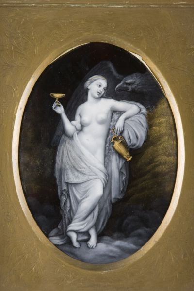 French Enamel on Copper Plaque,