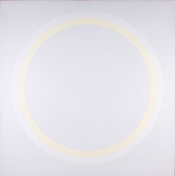 Robert Zakanych (NY, b. 1935), Angelman No. I: Robert Zakanych (NY, b. 1935), Angelman No. I acrylic on canvas, signed and inscribed by the artist on the verso "Zakanych 67 / Angelman No. I." When interviewed for the Krannert Art Museum's "Contemp