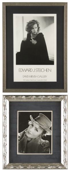 Two Greta Garbo Portraits: Two Greta Garbo Portraits the first by Clarence Sinclair Bull from "Conquest" (MGM, 1937) in which Garbo plays Maria Walewska. matted and framed to 16.25 x 14.25 in.; the second image was taken in 192