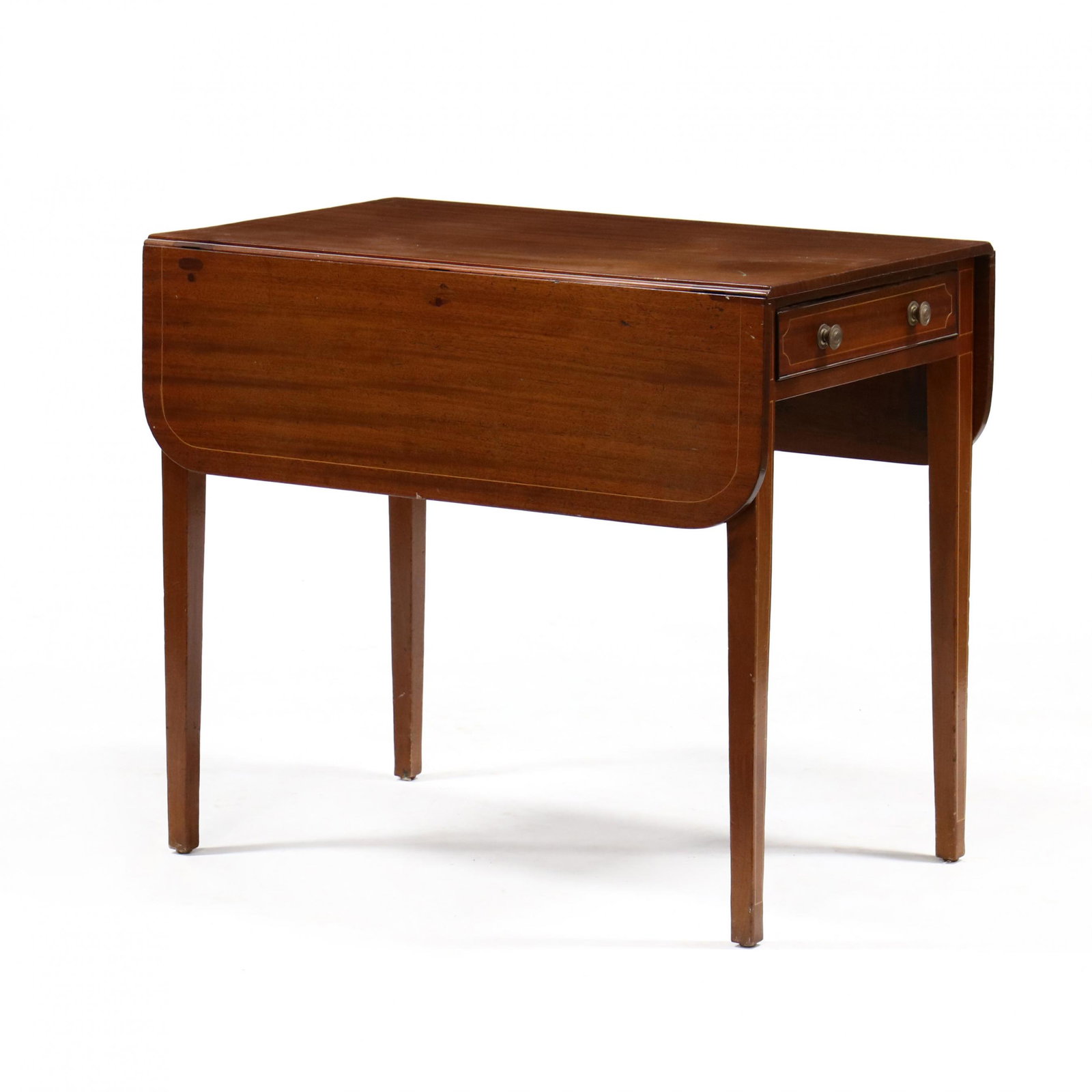 English Hepplewhite Inlaid Mahogany Pembroke Table (1 of 5)