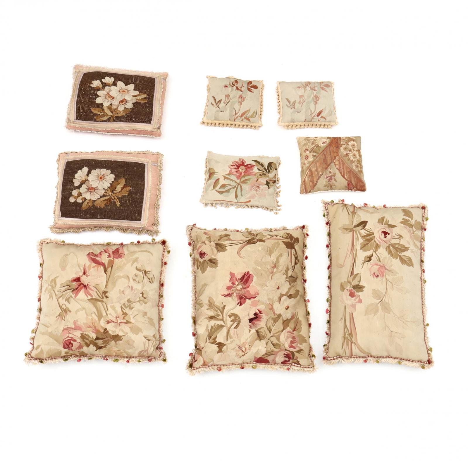 Nine Assorted Aubusson Pillows (1 of 2)
