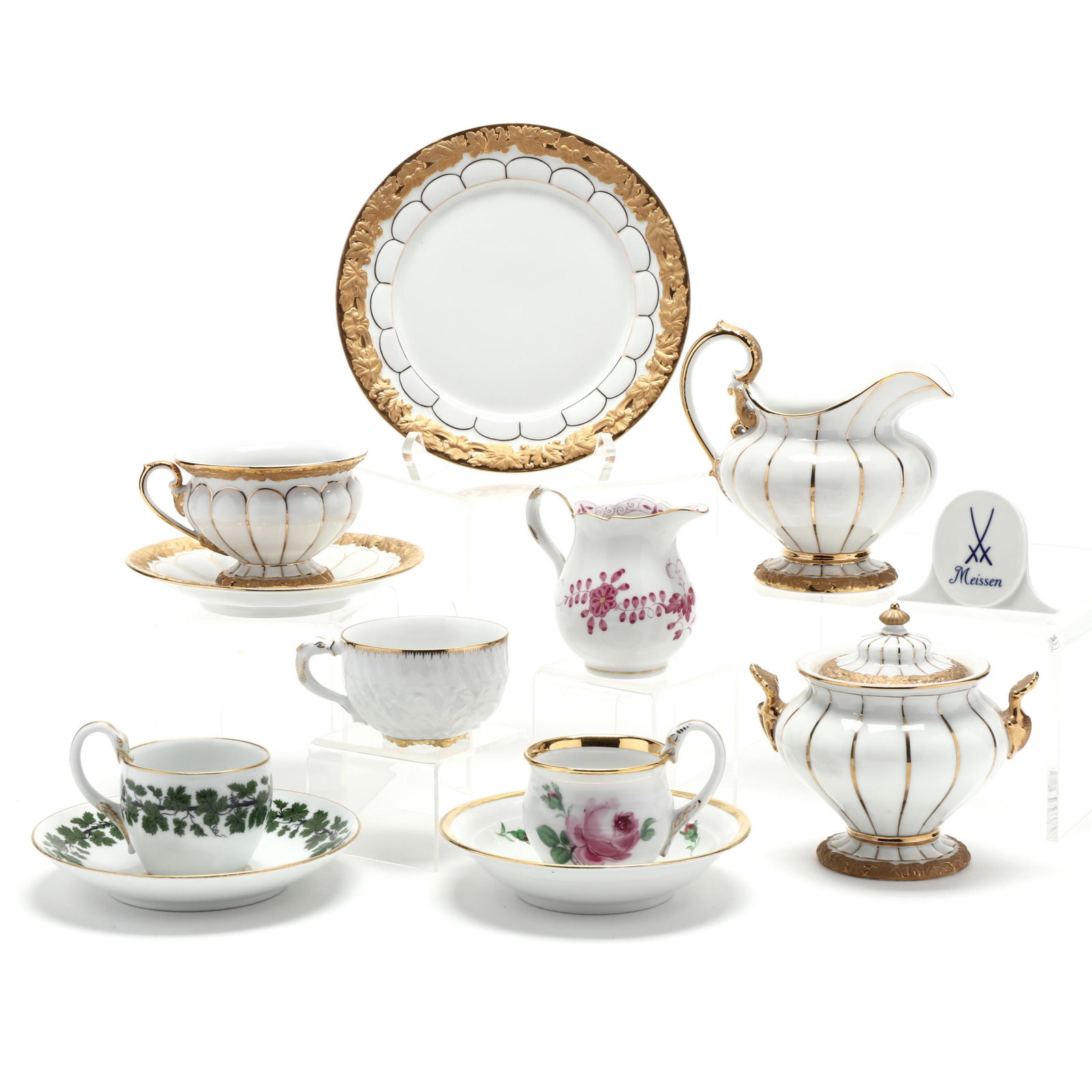 A Selection of Twelve Meissen Tableware (1 of 10)