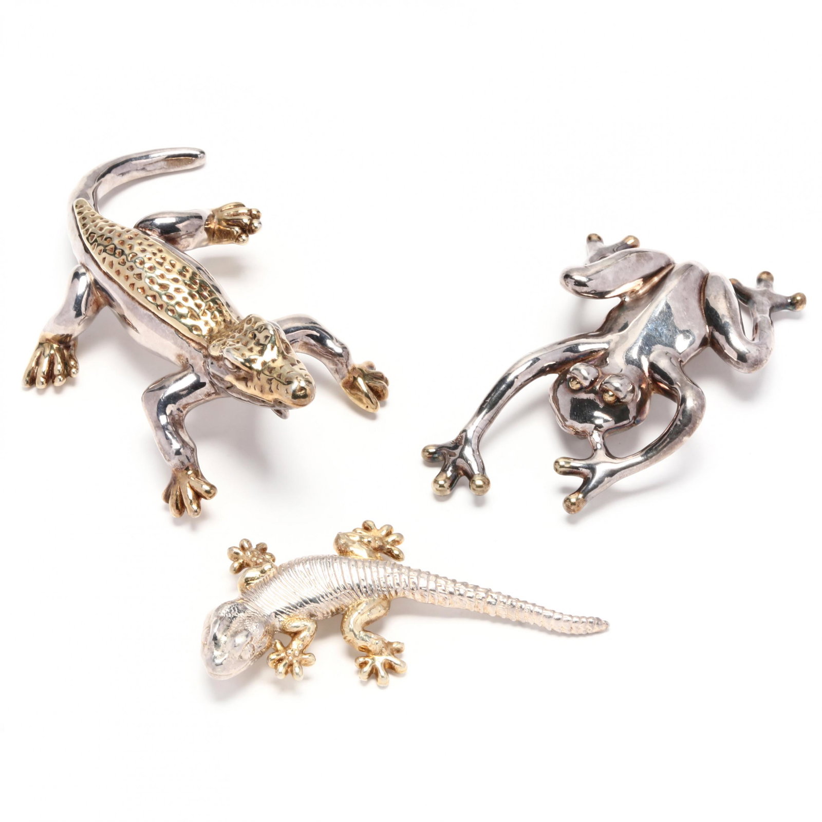 Three Sterling Figural Brooches / Pendants (1 of 5)