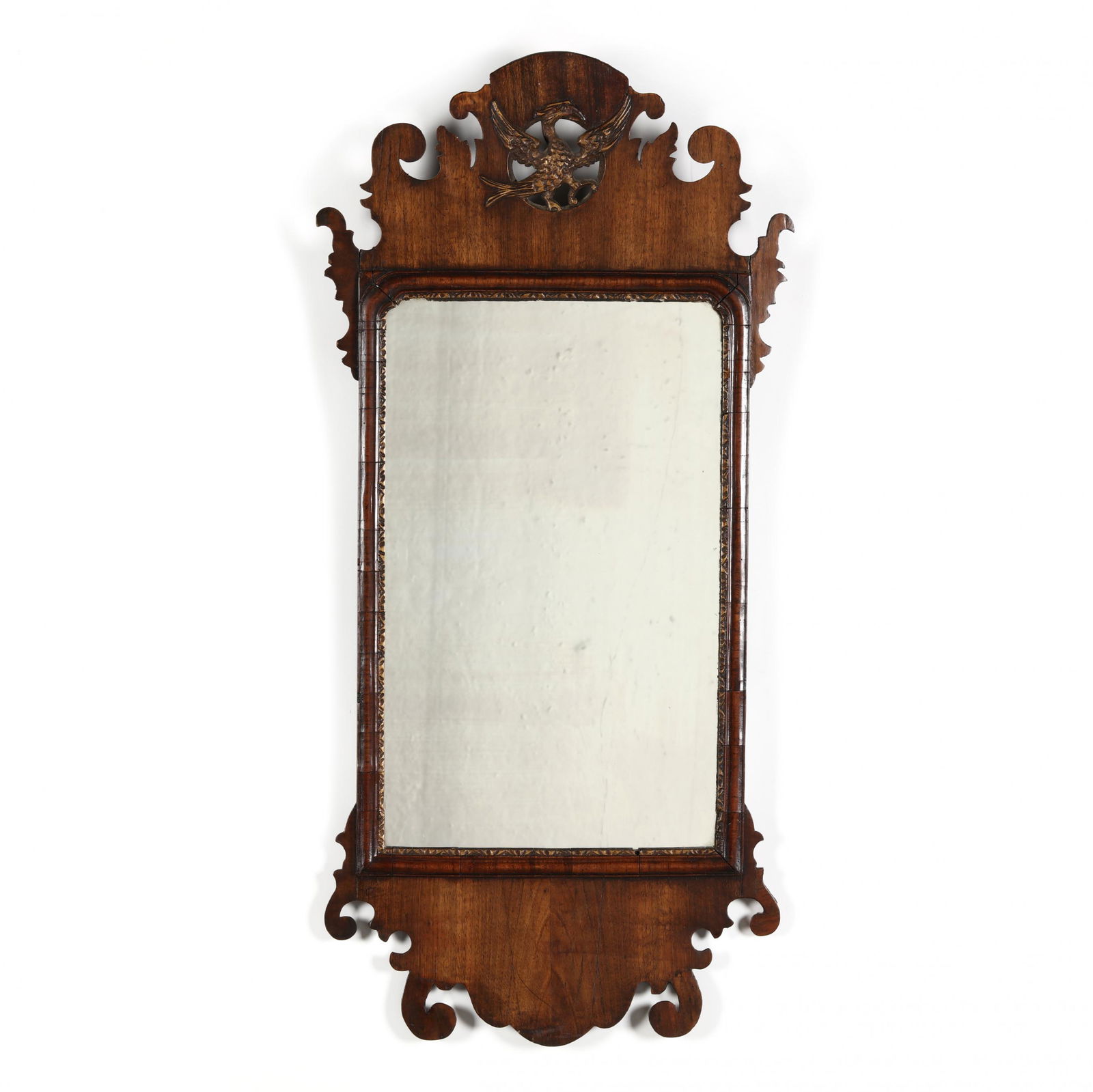 English Chippendale Mahogany Mirror (1 of 6)