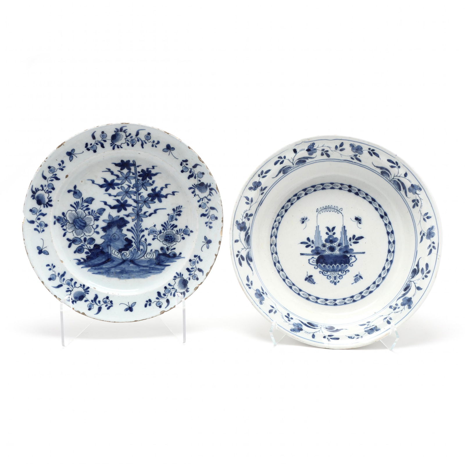 An English Delft Bowl and Charger (1 of 4)