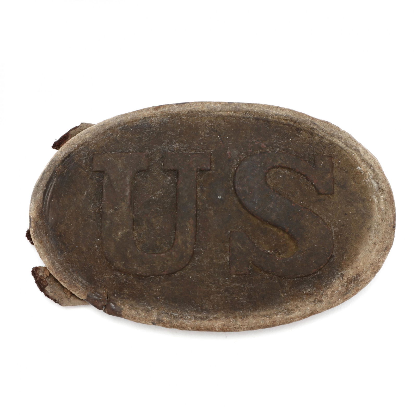 Federal Belt Plate Retaining Leather Belt Fragment (1 of 2)