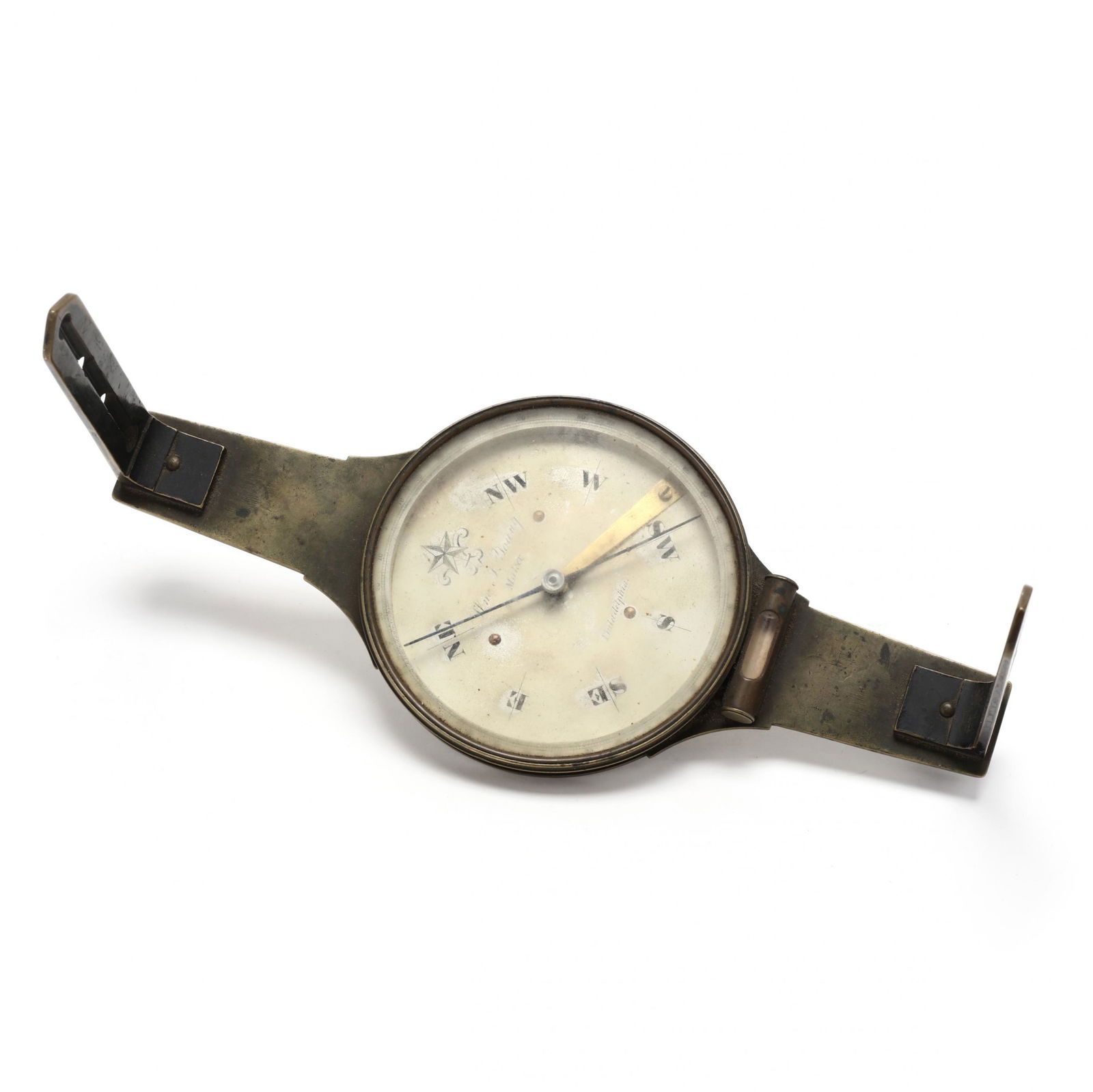 19th Century William J. Young Surveyor's Compass (1 of 7)