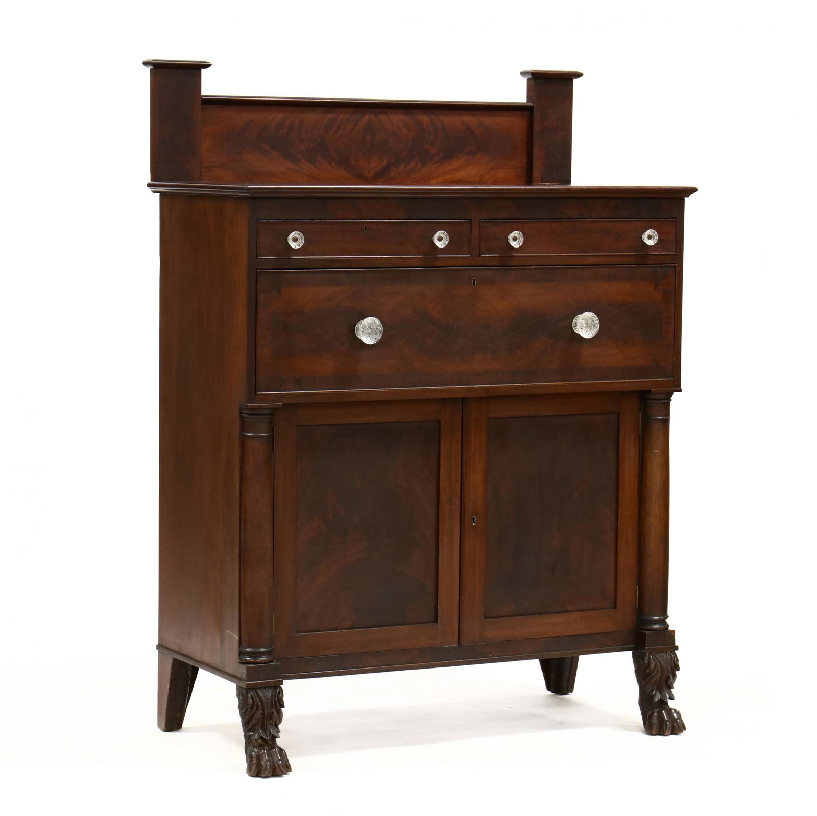 American Classical Carved Mahogany Server (1 of 6)