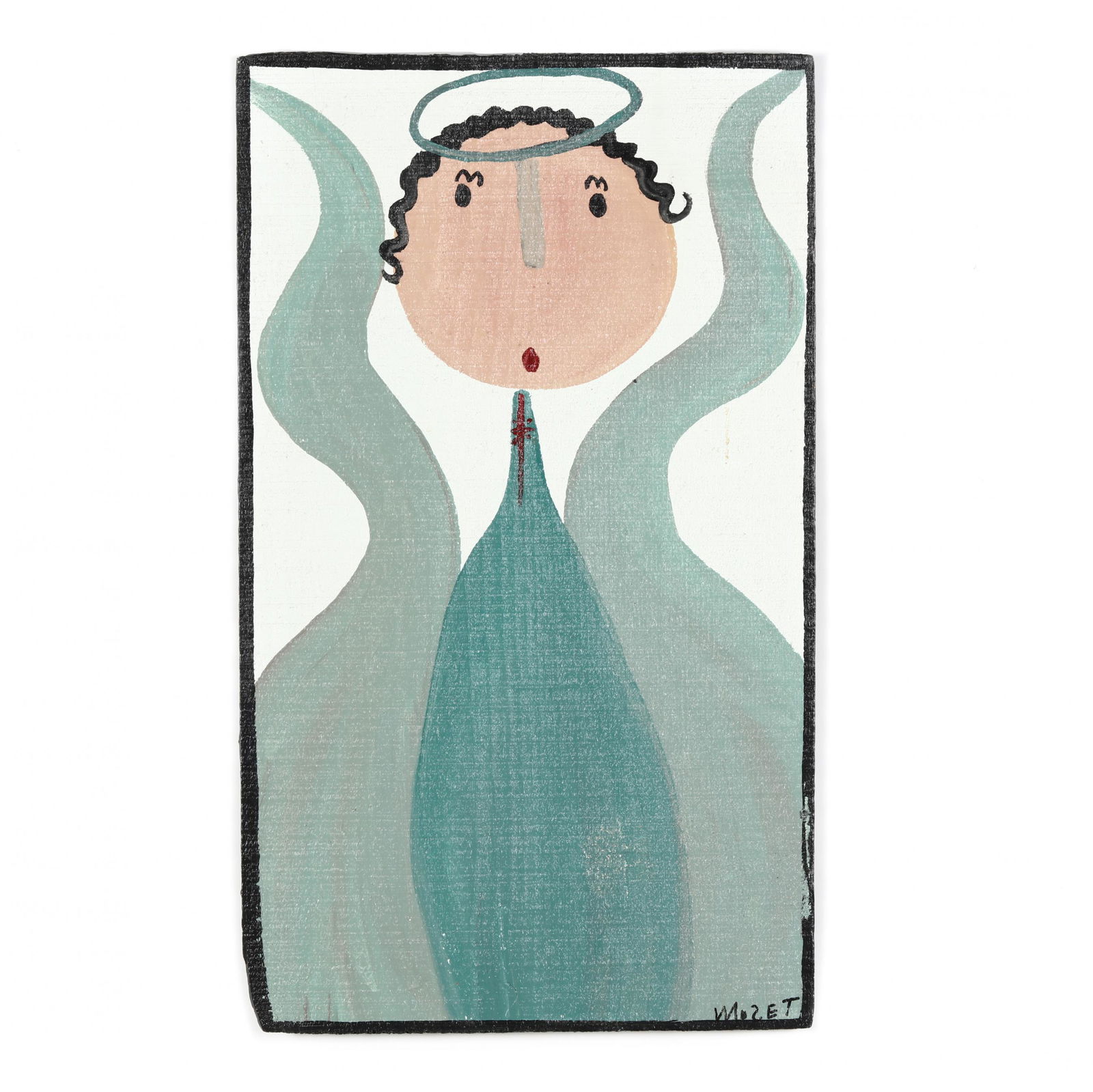 Mose Tolliver (AL, 1925-2006), Folk Art Painting (1 of 3)