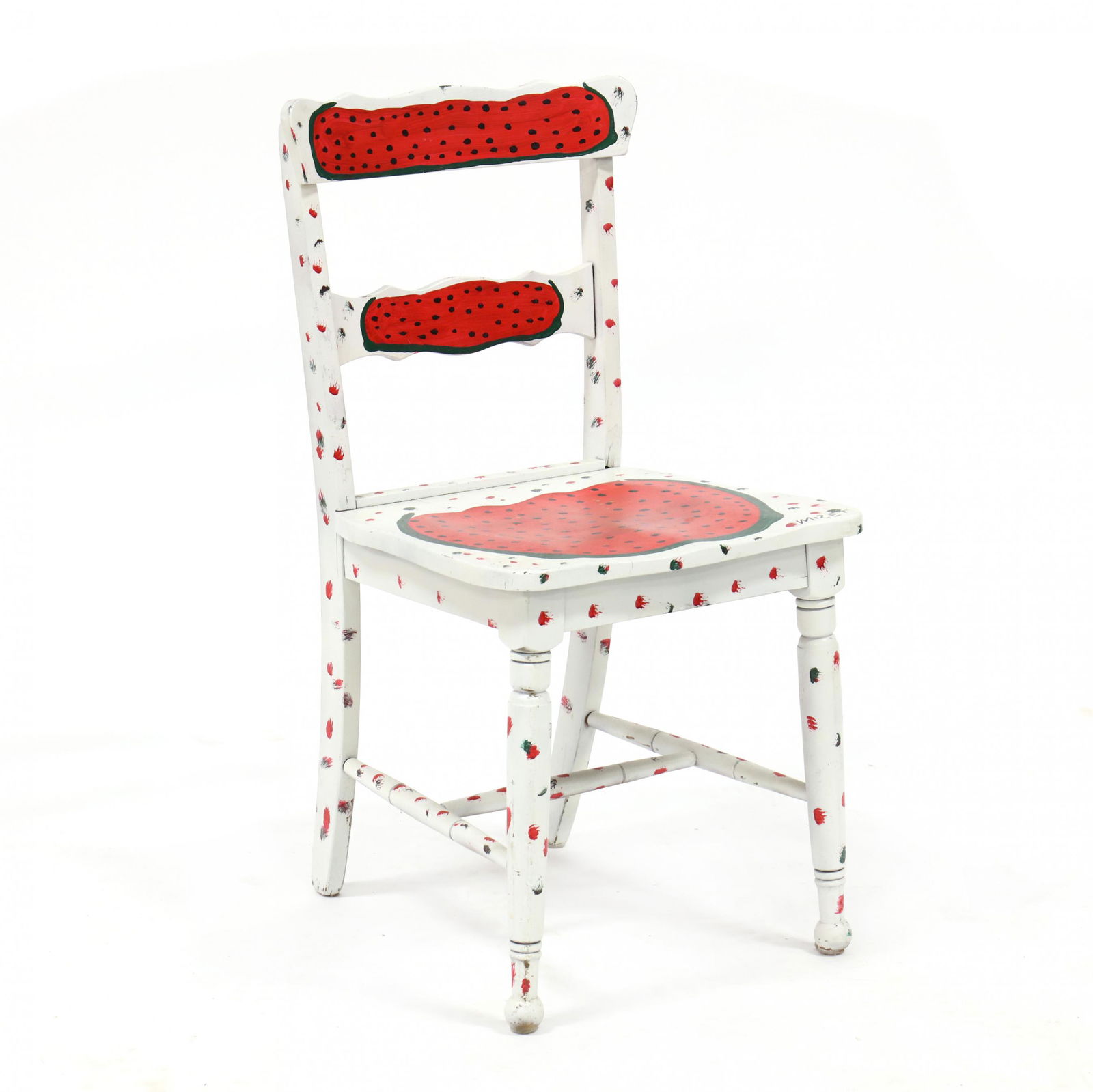 Mose Tolliver (AL, 1925-2006), Folk Art Watermelon (1 of 5)