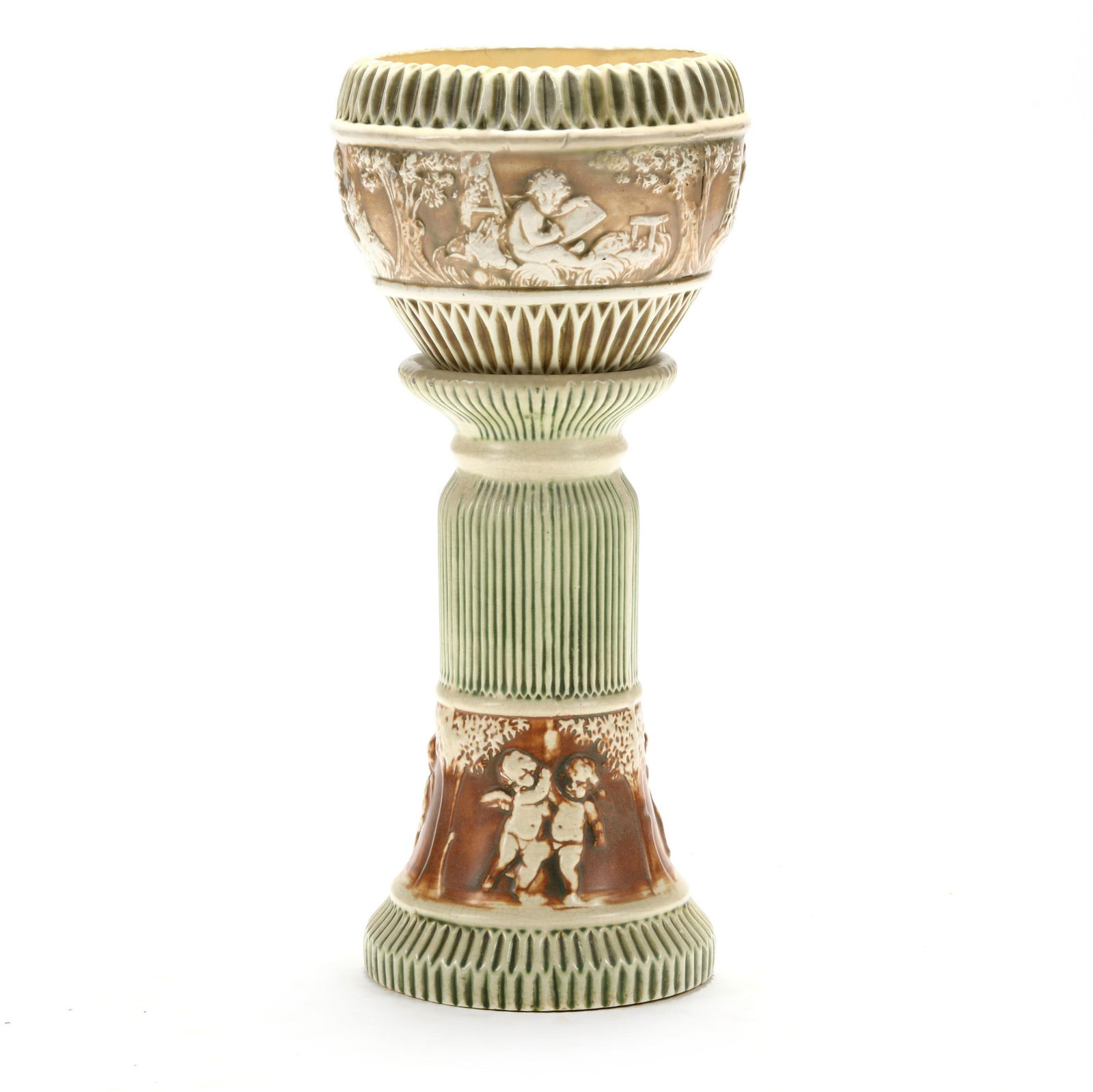 Roseville, Donatello Jardiniere and Pedestal (1 of 6)