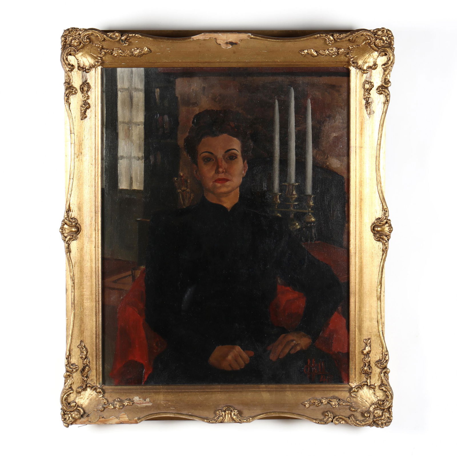 Mid-Century Portrait of a Woman in Mourning (1 of 4)