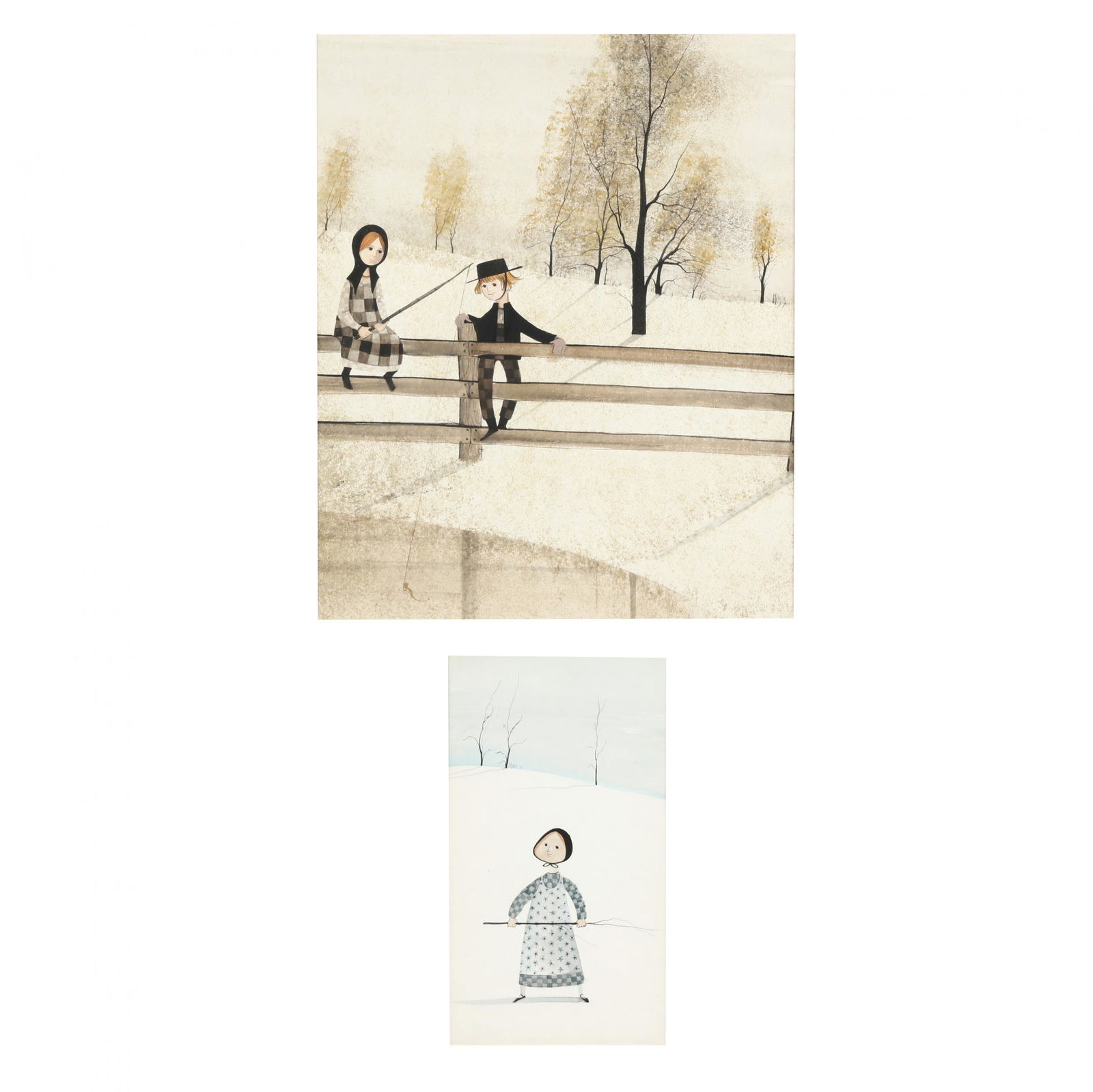 P. Buckley Moss (American, b. 1933), Two Original (1 of 5)