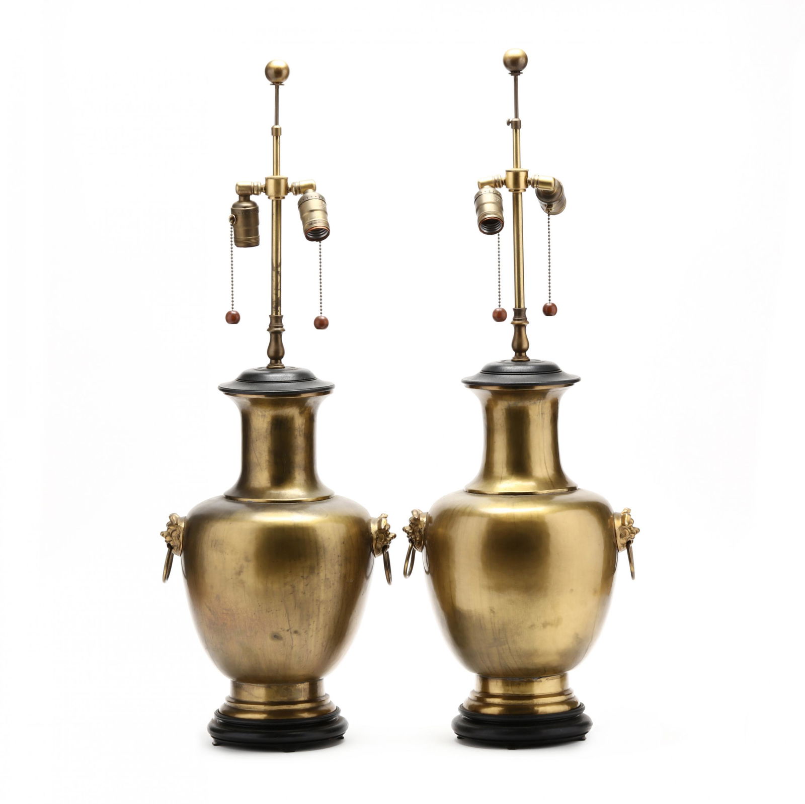 Pair of Metallic Ginger Jar Table Lamps (1 of 3)