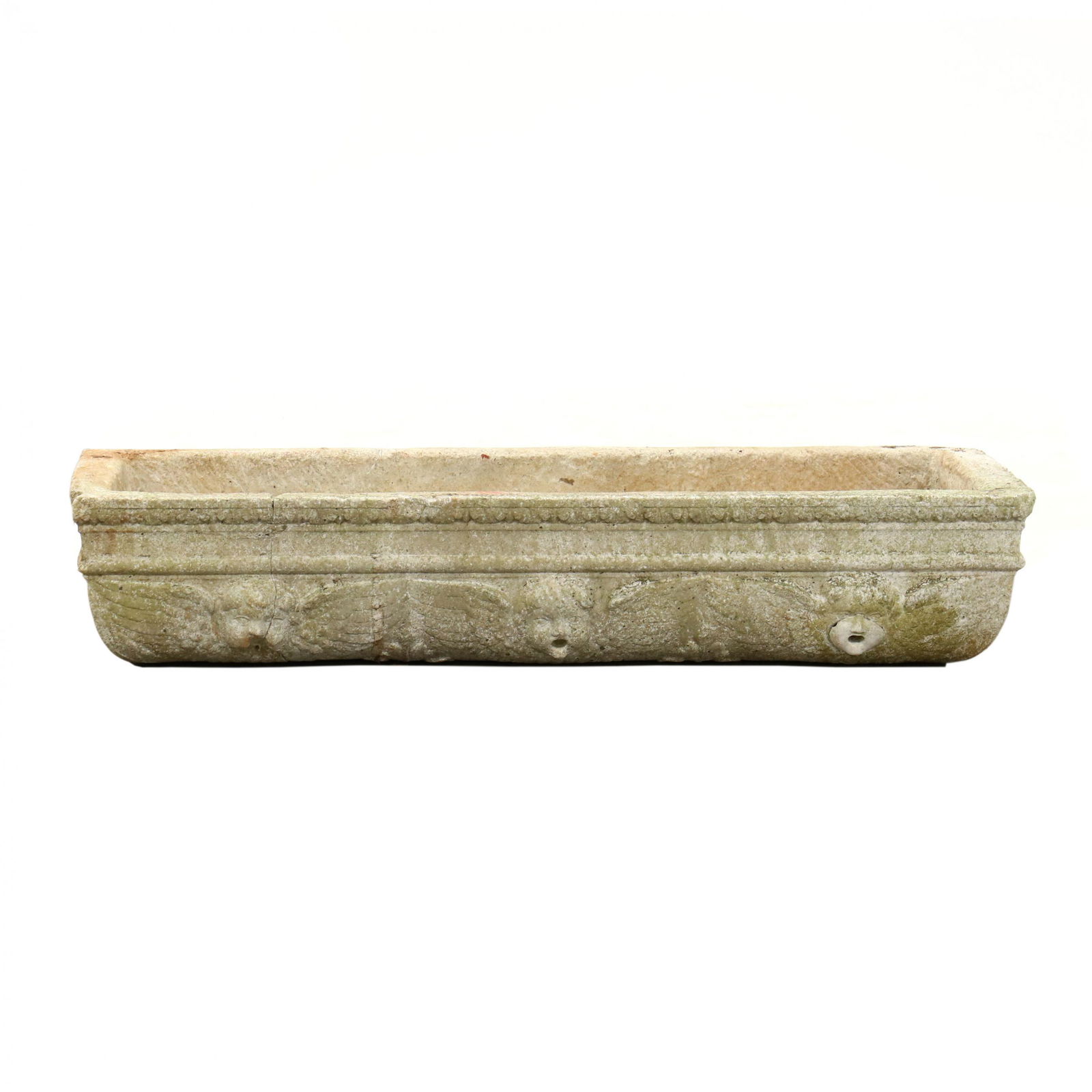 Antique Continental Carved Marble Trough Form Fountain (1 of 3)