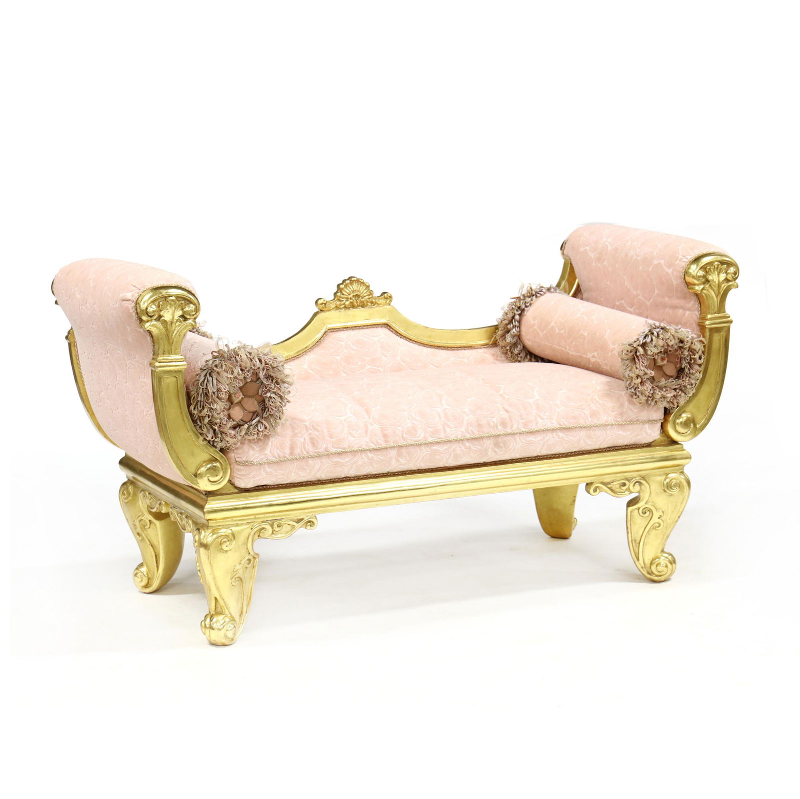 Italian Rococo Style Carved and Gilt Settee (1 of 4)