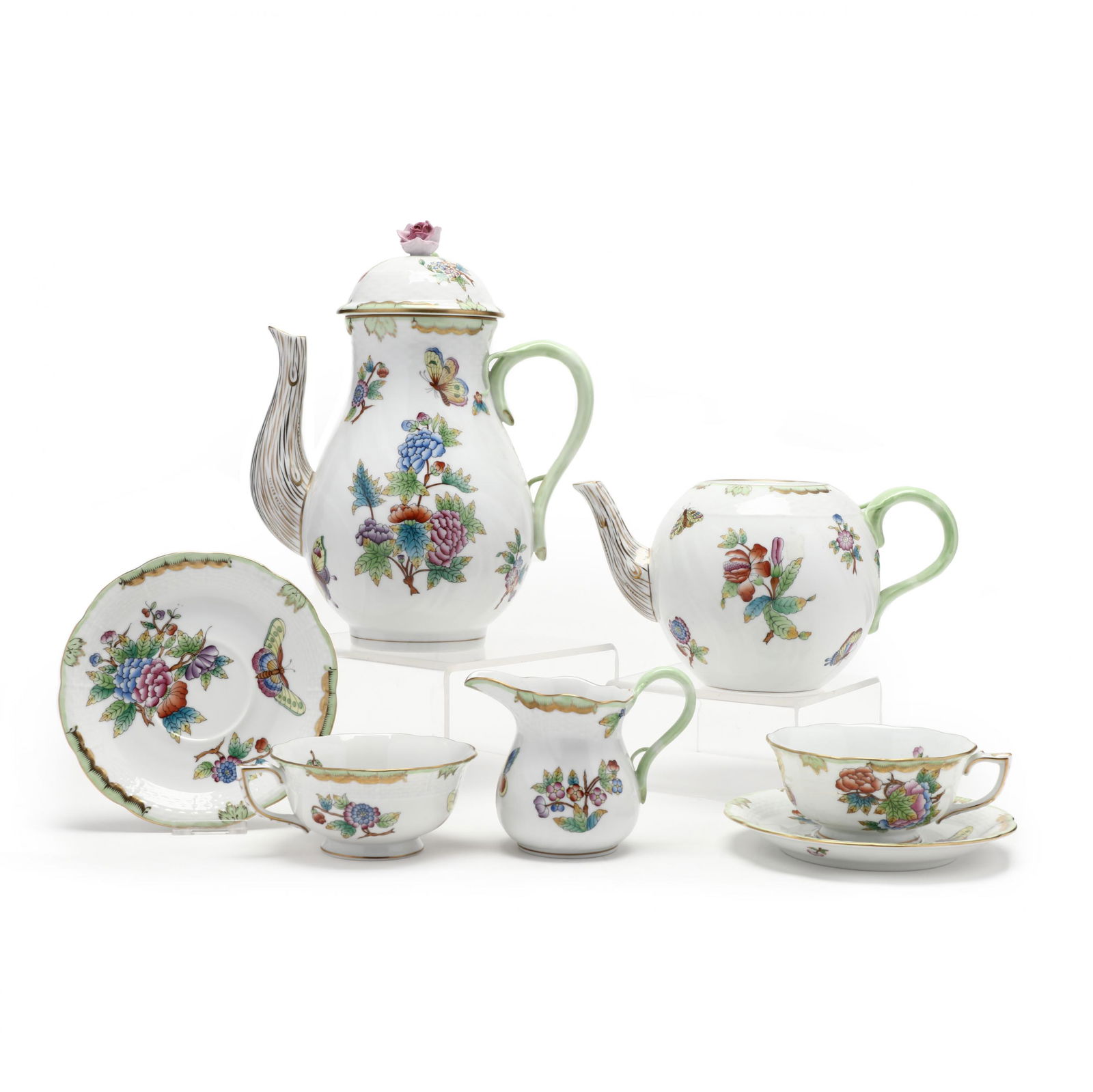 Herend  Queen Victoria  Porcelain Partial Tea & Coffee (1 of 7)