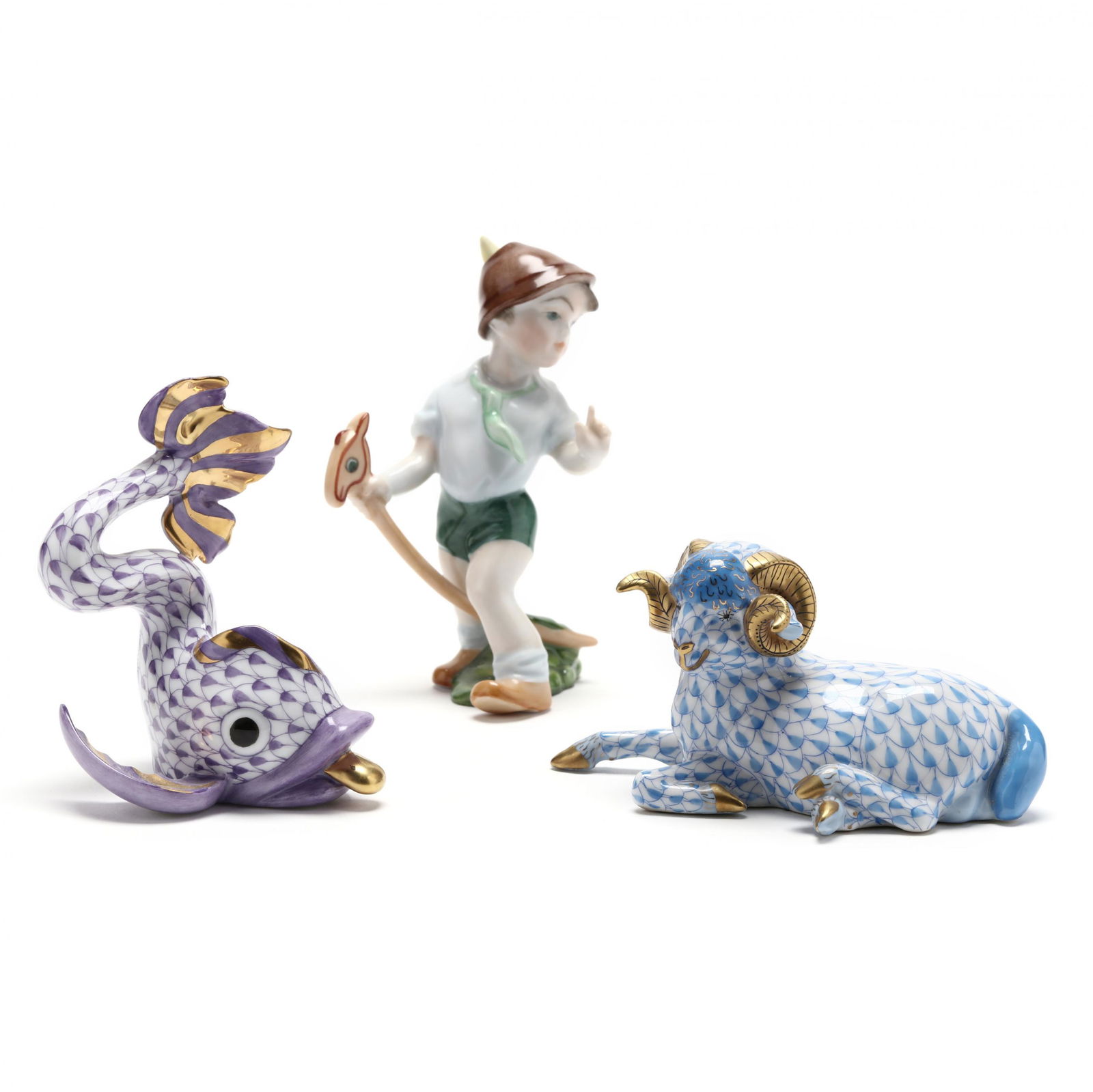 The Small Herend Porcelain Figures (1 of 4)