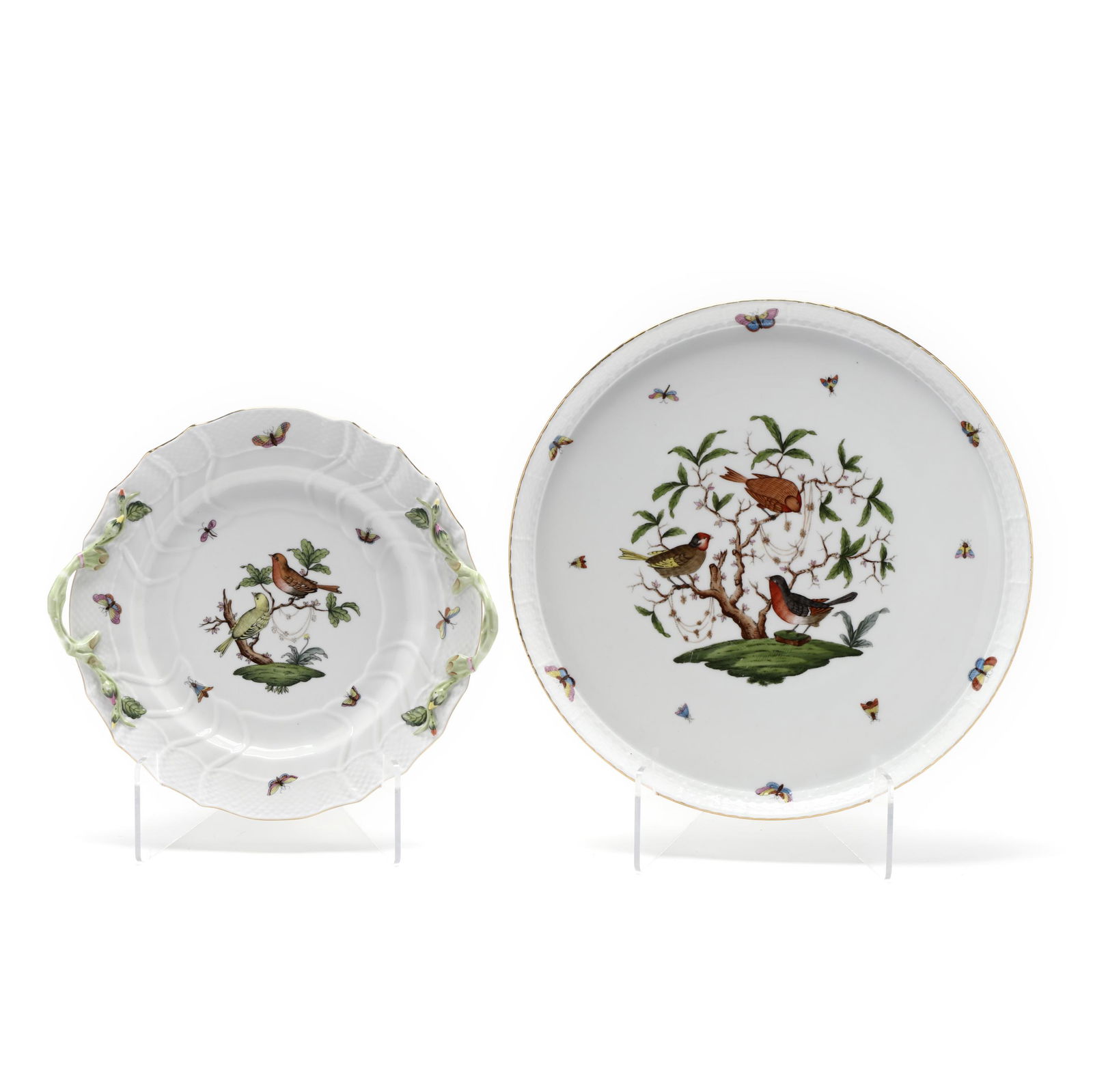 Two Herend  Rothschild Bird  Platters (1 of 7)