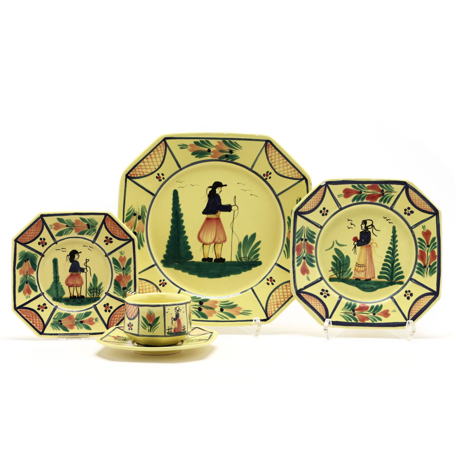 Quimper  French Peasant  Partial Service (1 of 6)