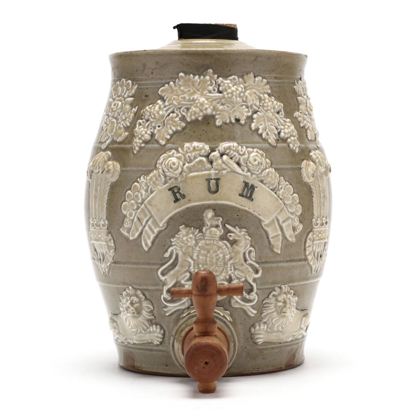 Antique Stoneware Rum Dispenser (1 of 6)