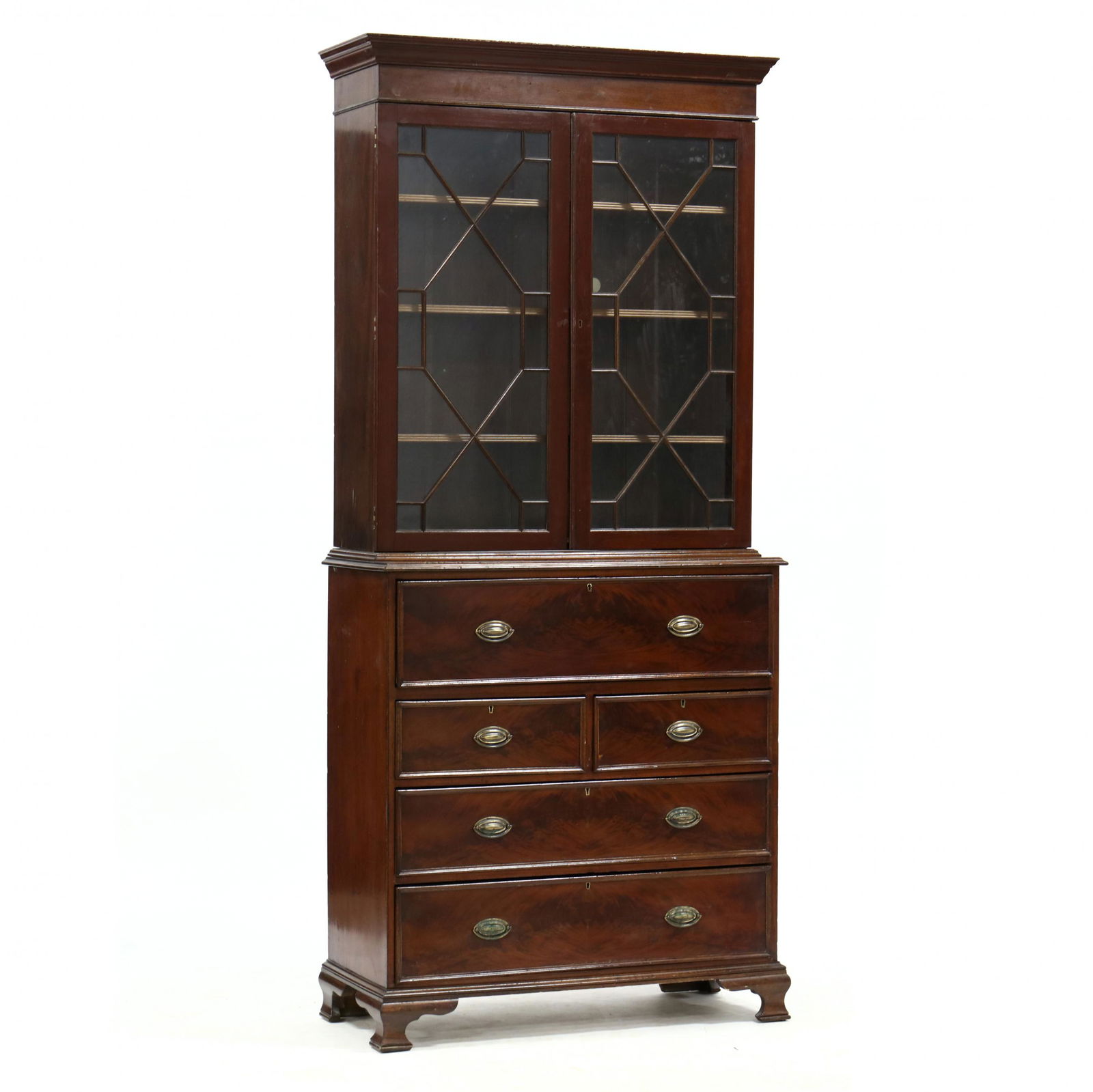 George III Mahogany Secretary Bookcase (1 of 7)