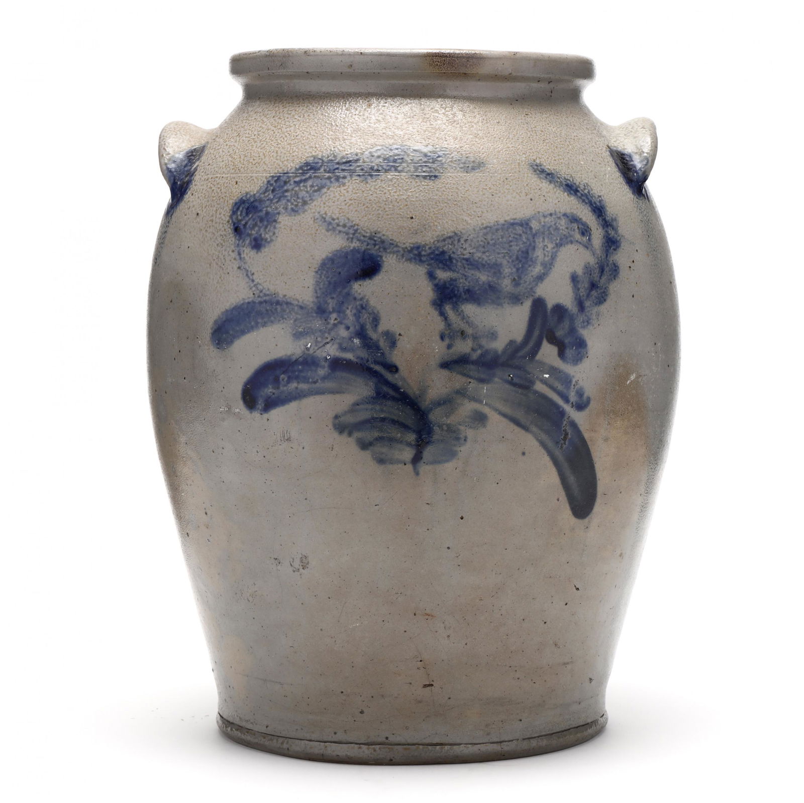 Mid-Atlantic Salt-Glazed Stoneware Decorated Crock (1 of 8)