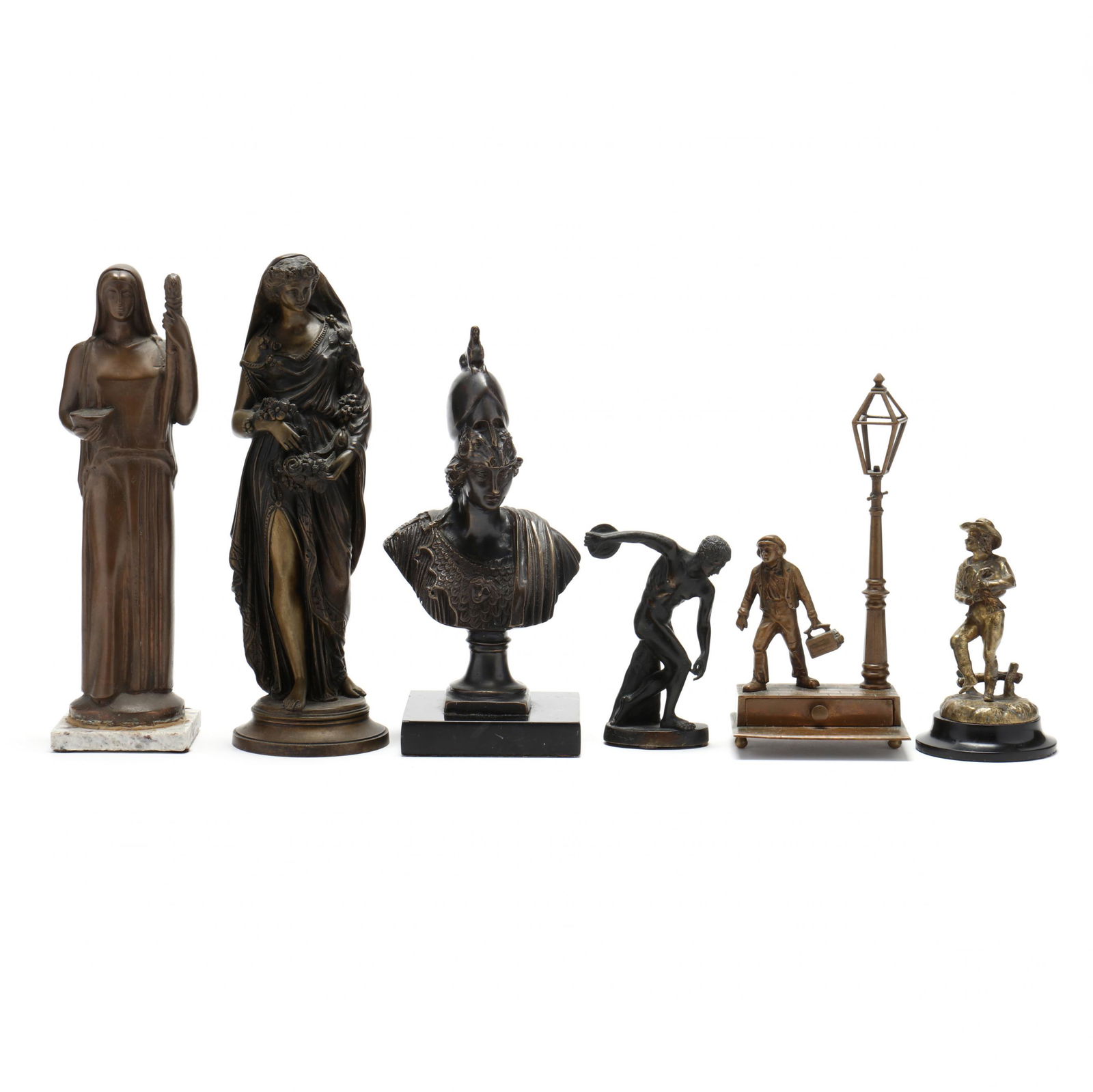 Six Continental Bronze Figures (1 of 9)