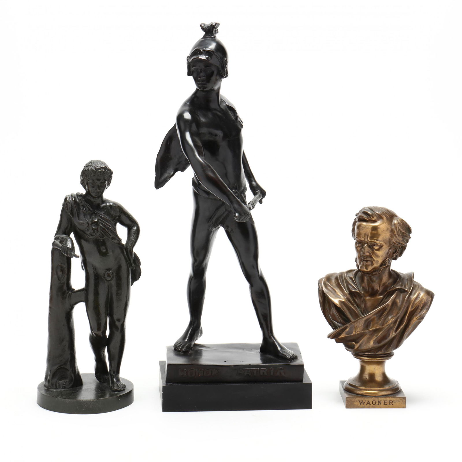 Three Classical Style Bronze Figures (1 of 5)