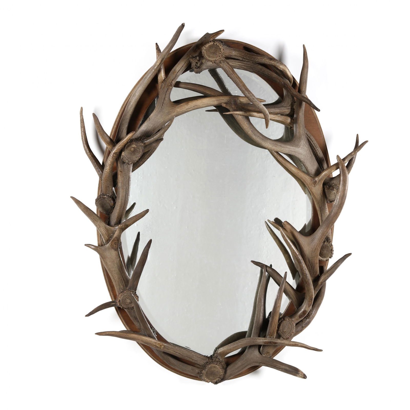 Adirondack Style Oval Antler Mirror (1 of 3)