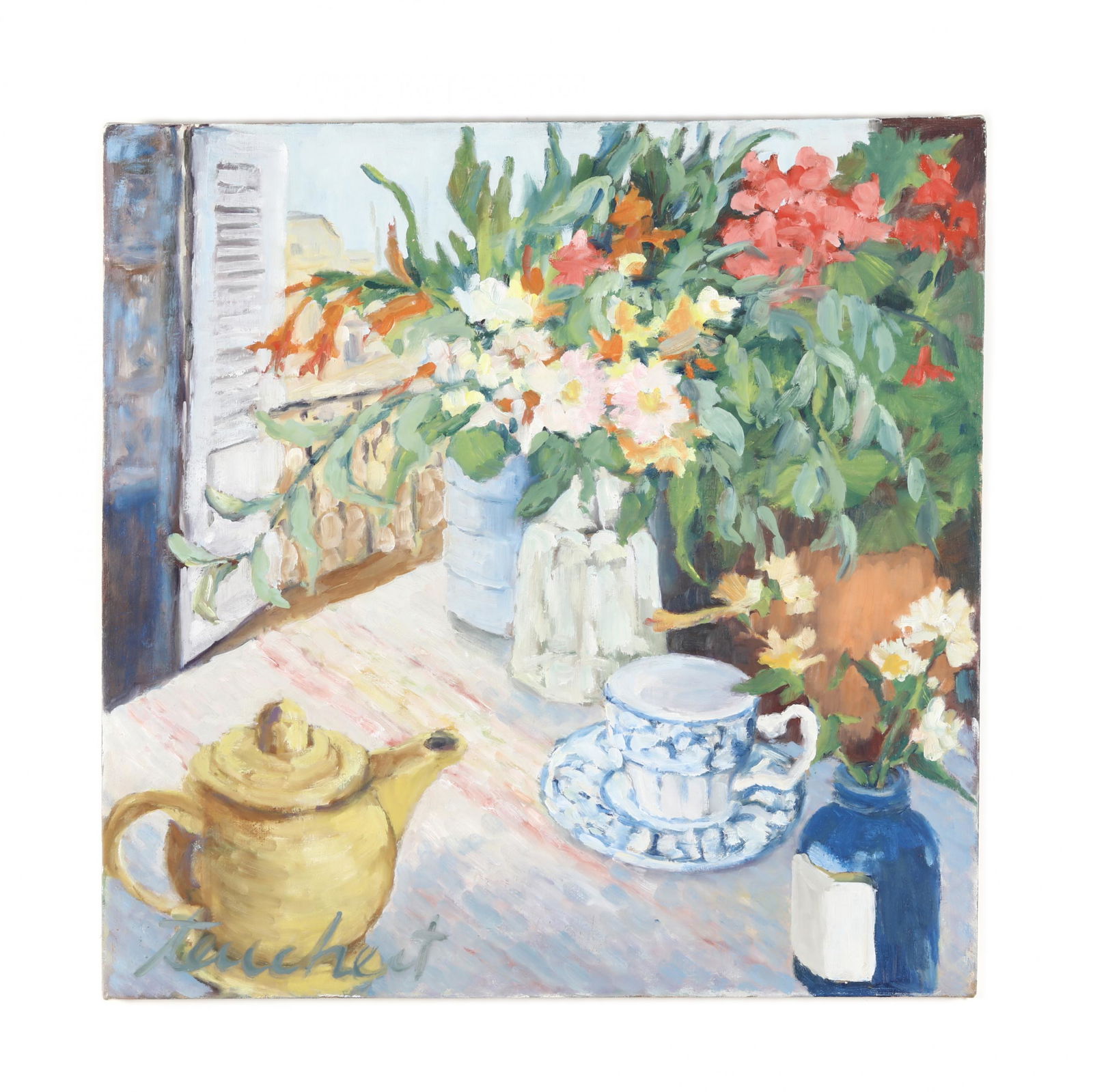 A Contemporary Still Life Painting with Flowers by the (1 of 3)