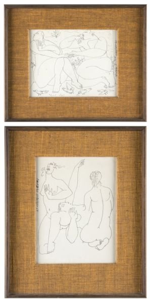 A. Gonzalez (American, 20th c.), Dos "Caballeros"