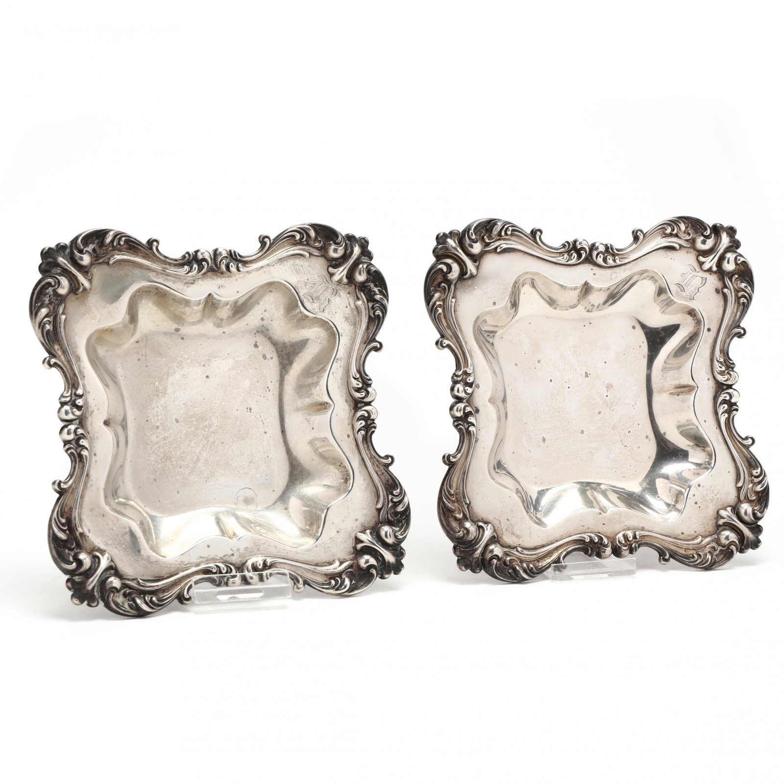 Pair of Sterling Silver Dishes by Redlich & Co. (1 of 6)