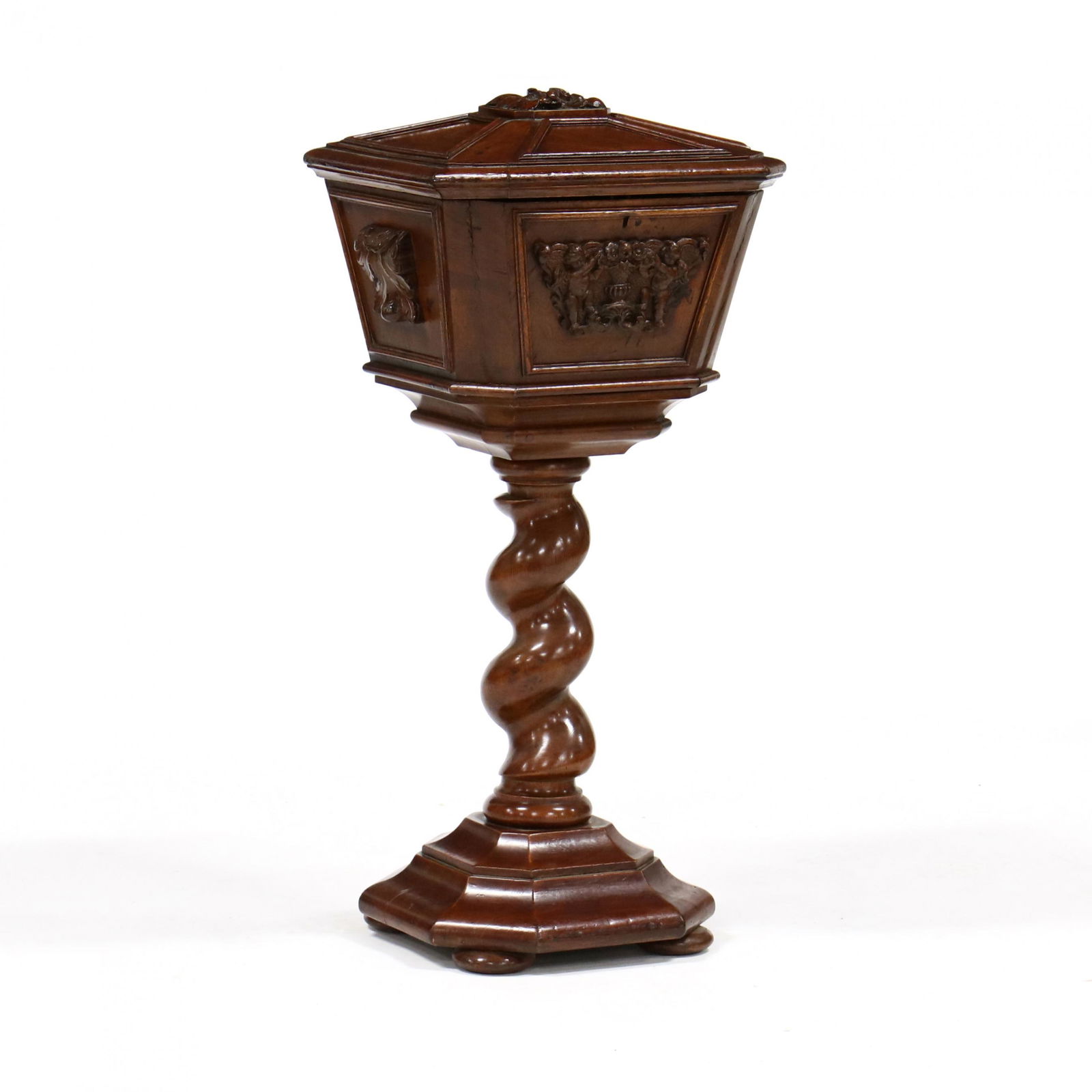William IV Carved Box on Stand (1 of 5)