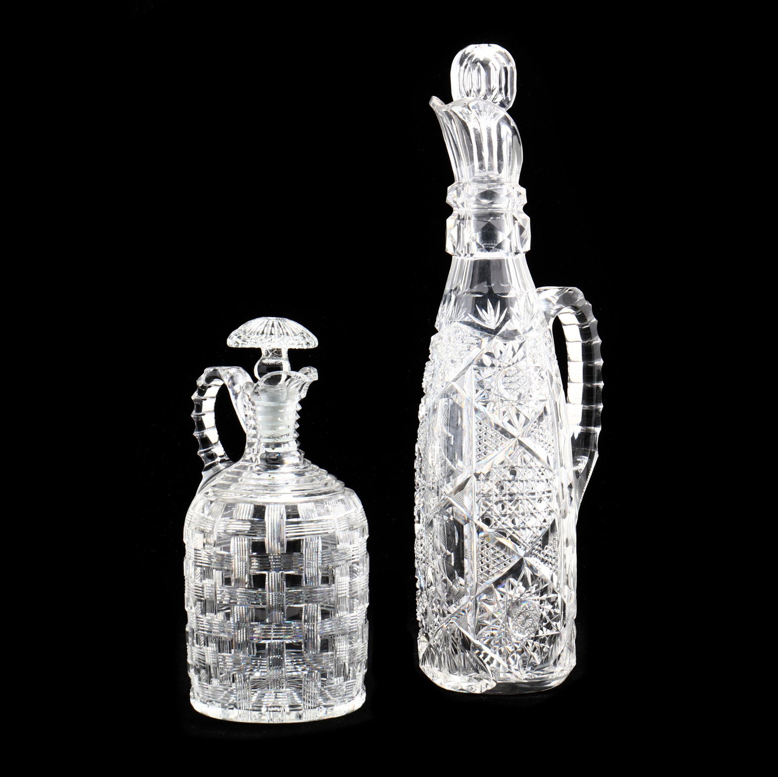 Two Fine American Brilliant Period Cut Glass Decanters (1 of 10)