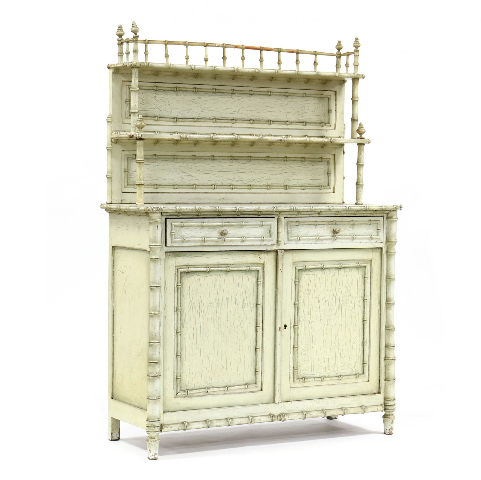 Antique Continental Faux Bamboo Buffet (1 of 6)