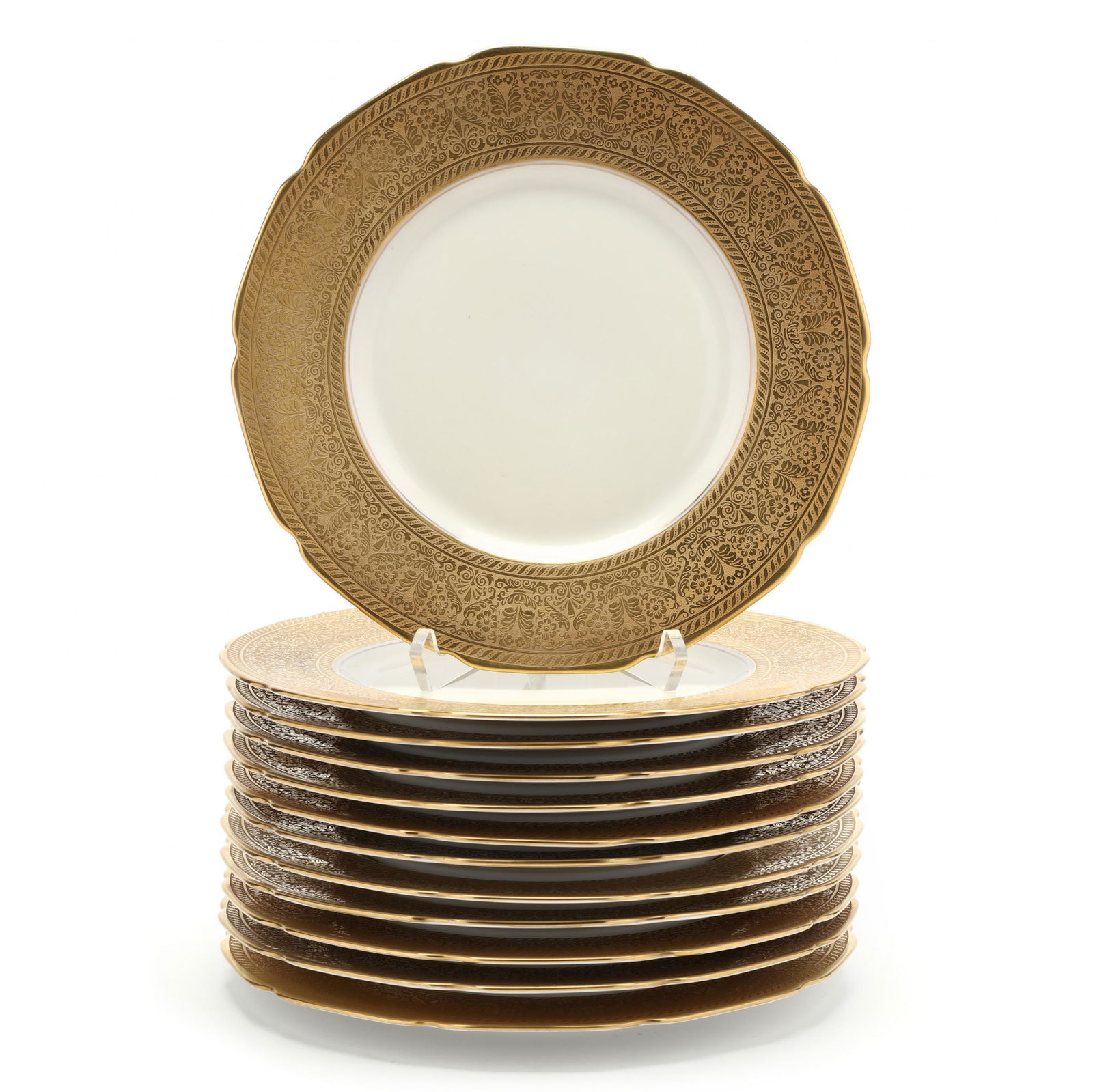 Set of Twelve Heinrich & Co. Dinner Plates (1 of 5)