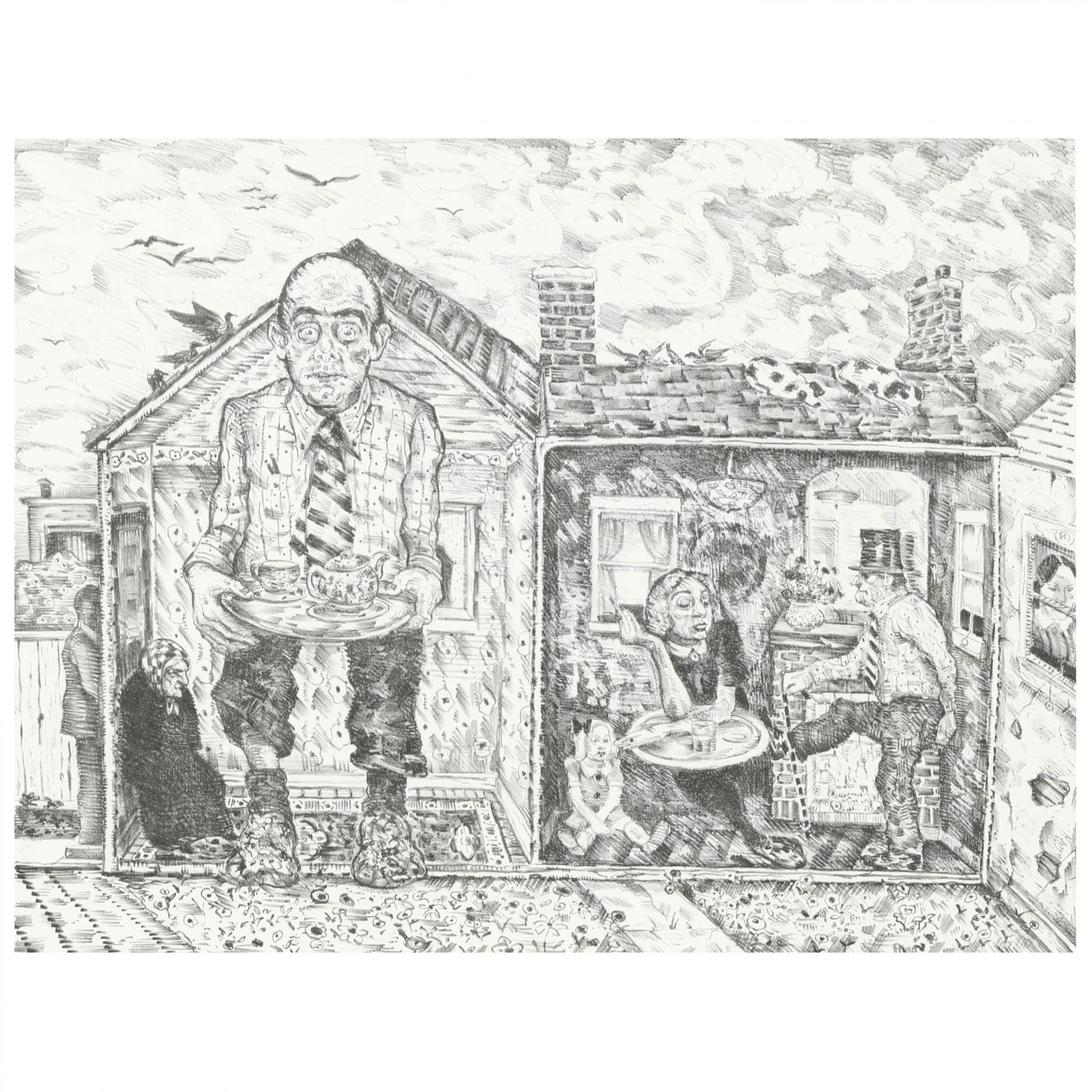 Seymour Rosofsky (American, 1924-1981),  The Salesman (1 of 5)