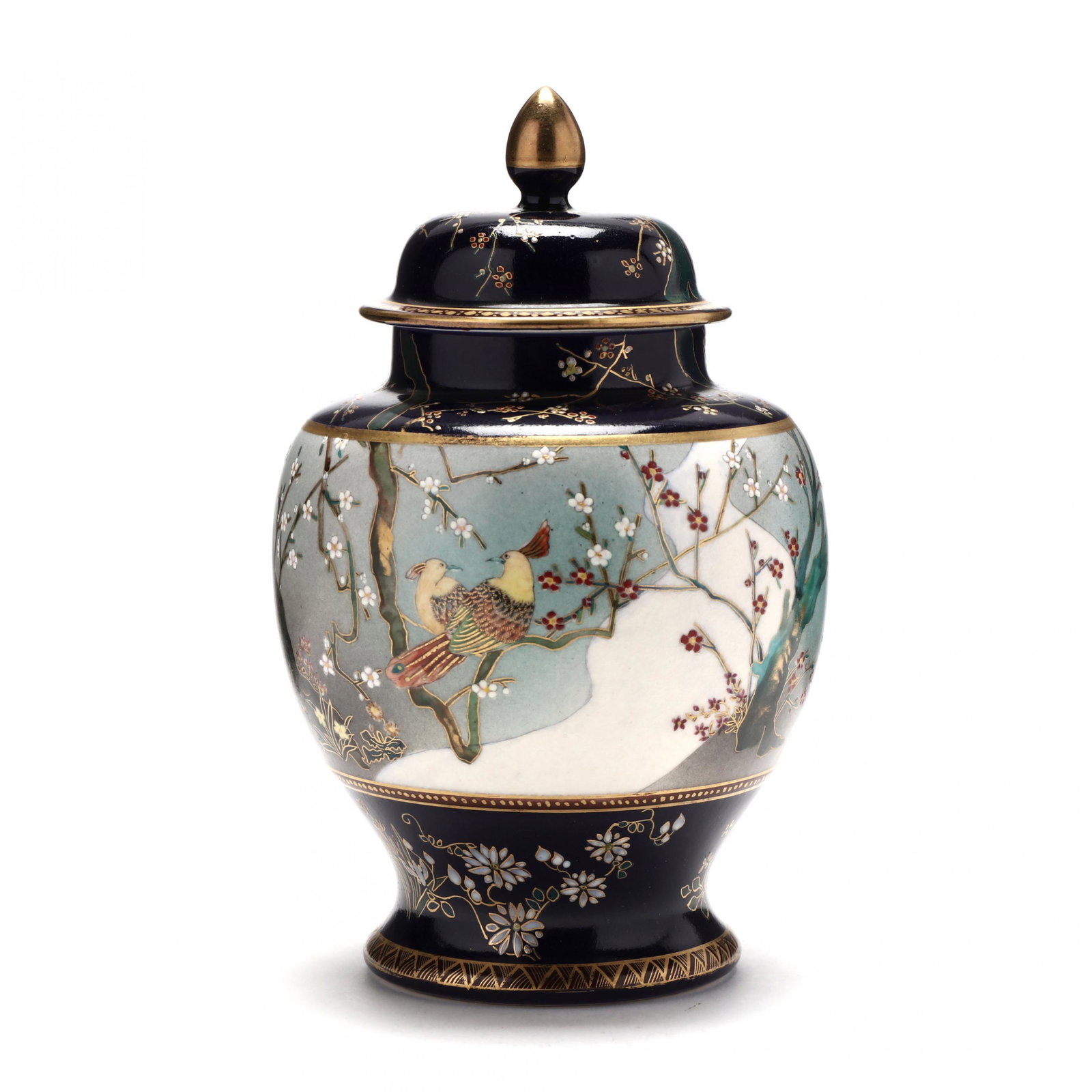 A Japanese Satsuma Lidded Jar (1 of 6)