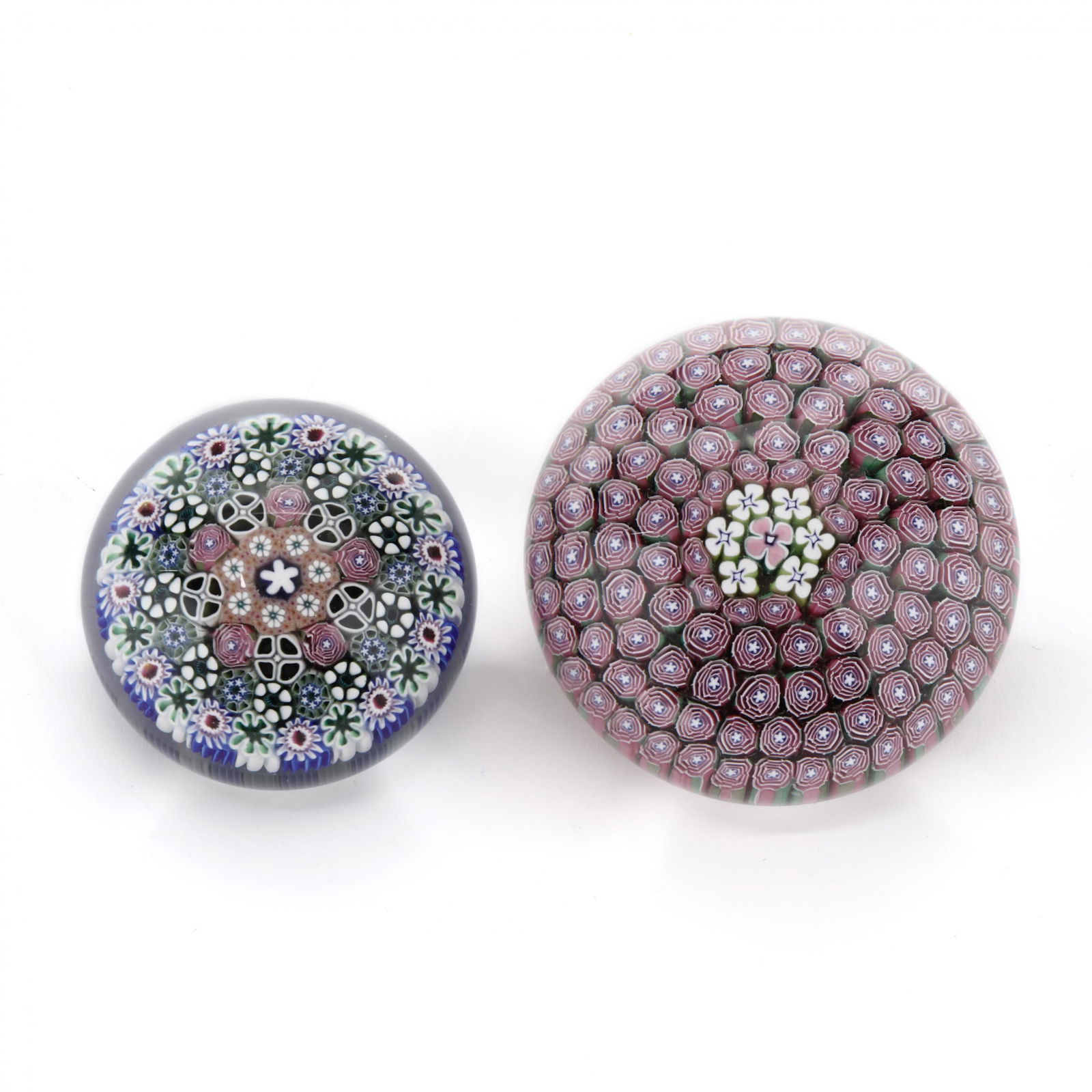 Damon MacNaught (TN), Two Millefiori Glass Paperweights (1 of 7)