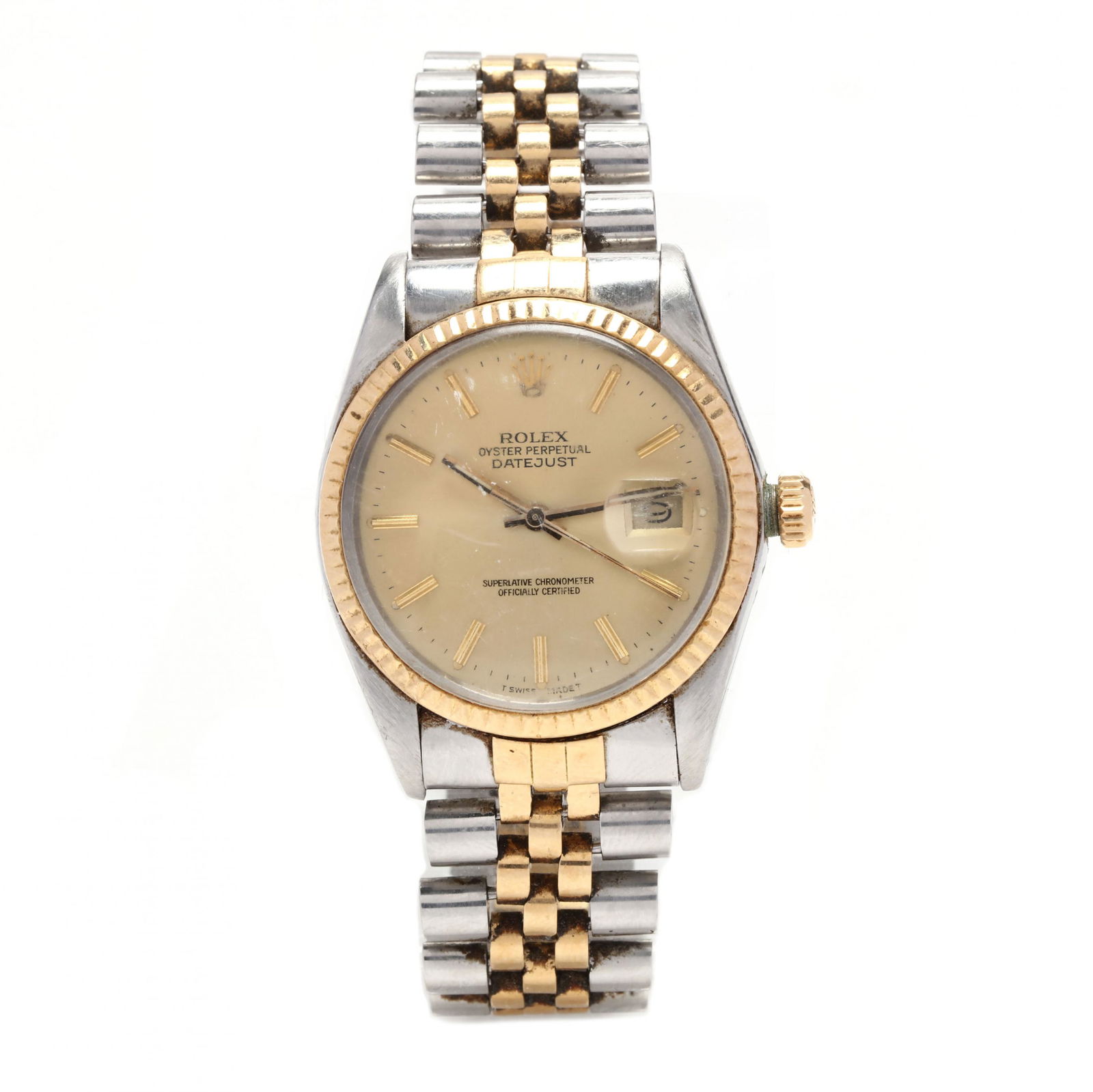 Gent's Stainless Steel and 18KT Gold Oyster Perpetual (1 of 4)