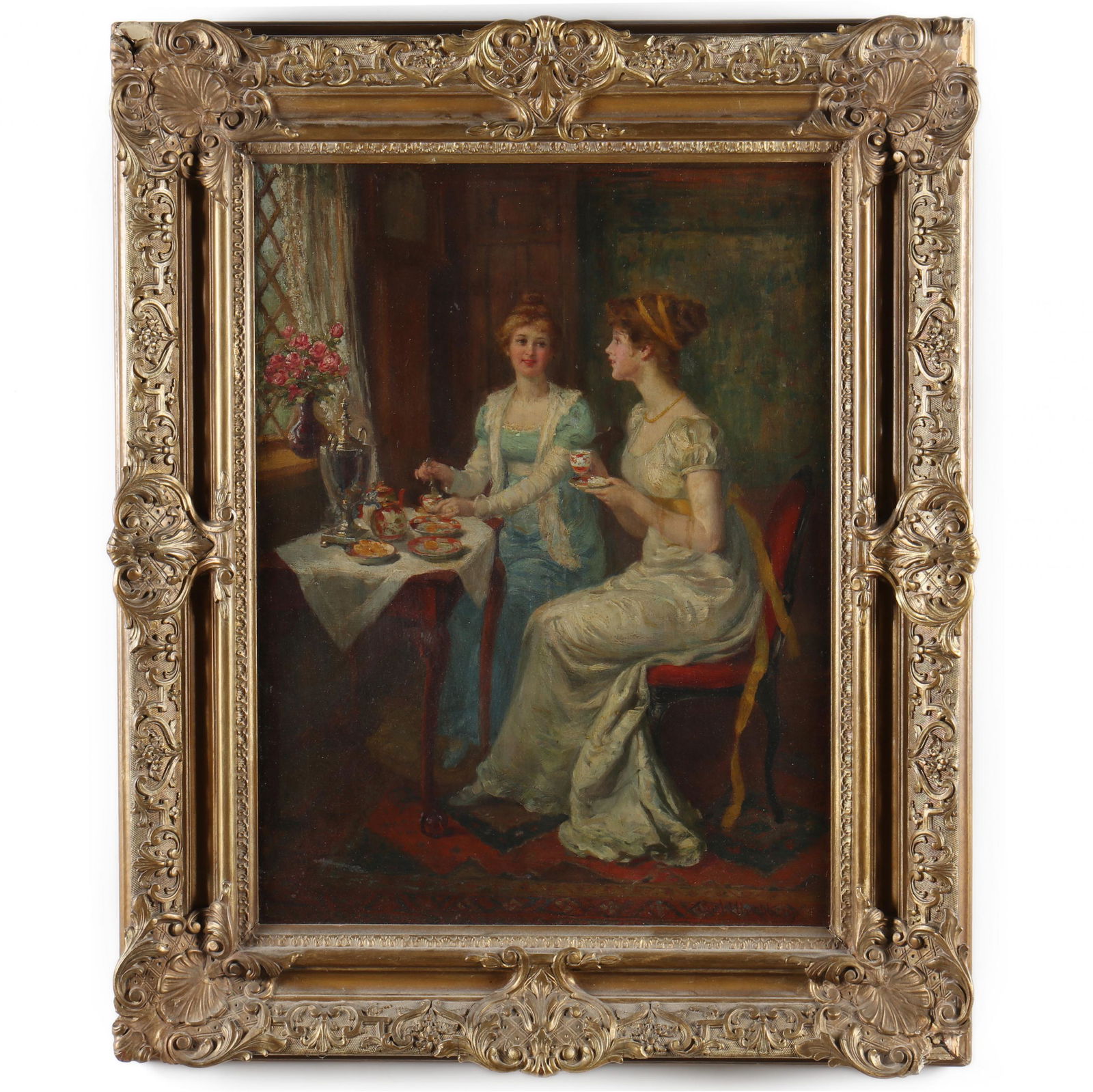 Carl Hirschberg (German-American, 1854-1923), Tea Time (1 of 8)