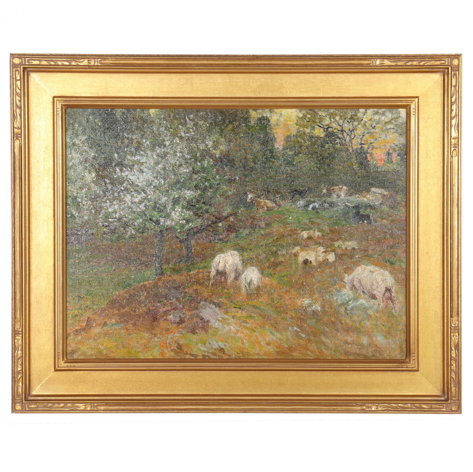 John Joseph Enneking (American, 1841-1916), Sheep at (1 of 4)