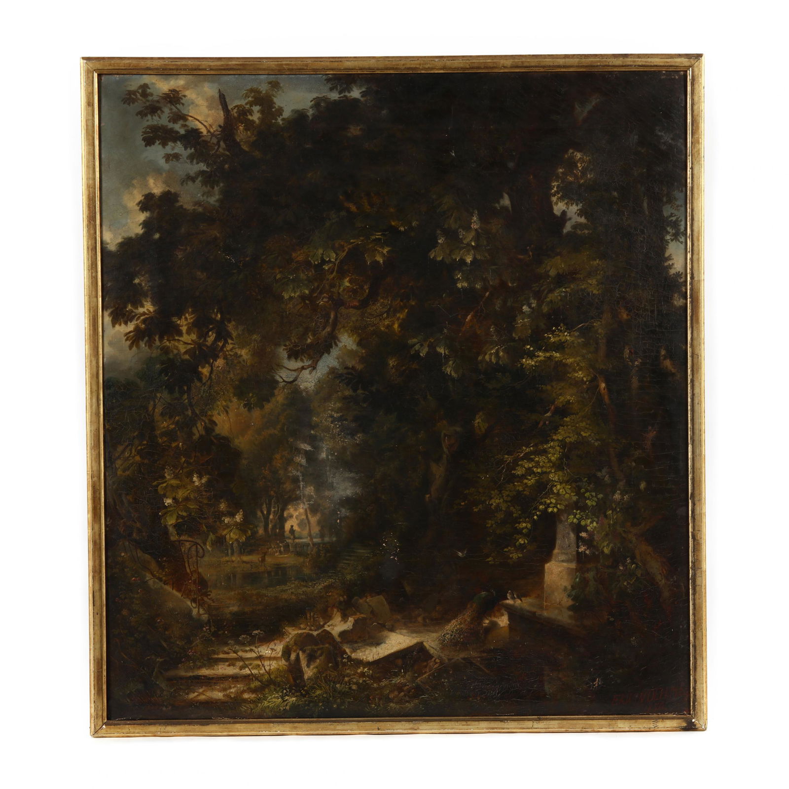 Ernst Erwin Oehme (German, 1831-1907), Garden Ruins (1 of 3)