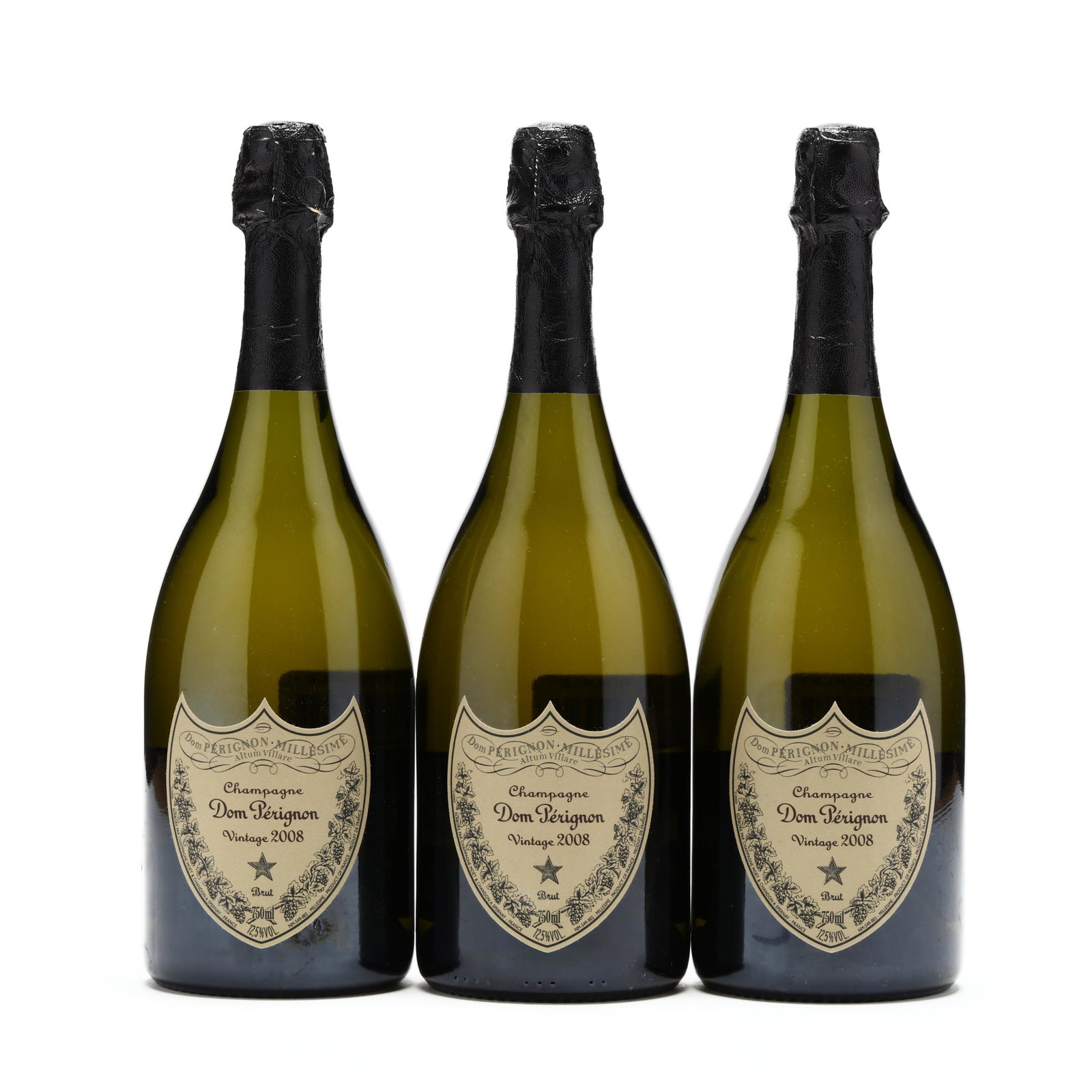 Moet et Chandon Champagne - Vintage 2008: Moet et Chandon Champagne - Vintage 2008Vintage 2008, Moet et Chandon, Dom Perignon, 3 fills above bottom of foil (3 750 ml) Wine Terms Index