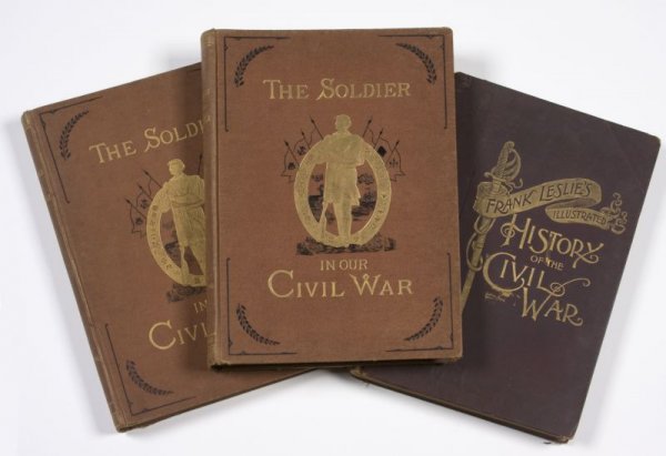 Three Late 19th century Civil War Pictorial Books: Three Late 19th century Civil War Pictorial Books The Soldier in Our Civil War, edited by Paul F. Mottelay, (New York: The J. H. Brown Publishing Co., 1884), two volumes, 904 pp., folio (16.5 x 12 in.