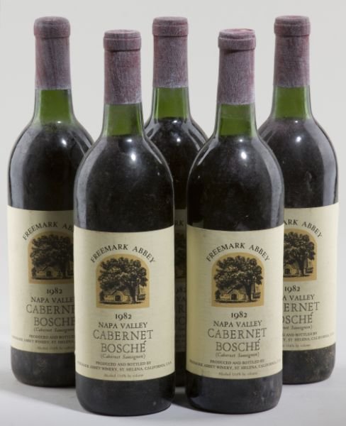 Freemark Abbey Cabernet Sauvignon: Freemark Abbey Cabernet Sauvignon (93pts WS) 1982 5 total bottles Bosche Vineyard Removed from the subterranean wine cellar of an avid collector. 1bn, 3vts, 1ts, 3lstl, 1ssos