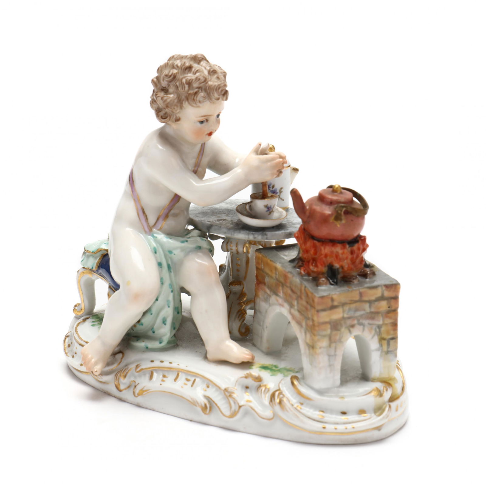 Meissen Figure of a Putto as Fire from the Elements (1 of 4)