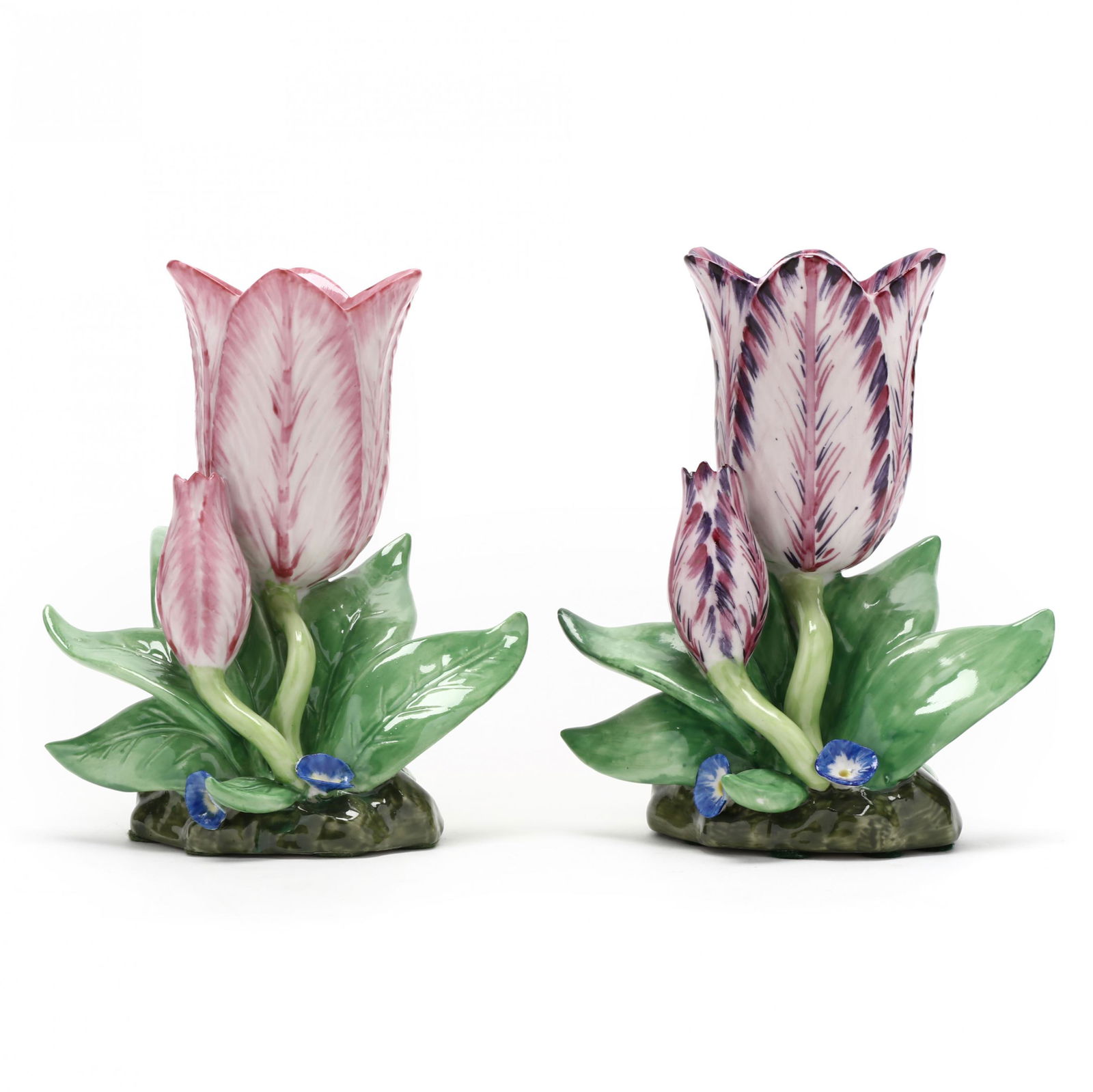 Pair of Mottahedeh Porcelain Bud Vases (1 of 6)