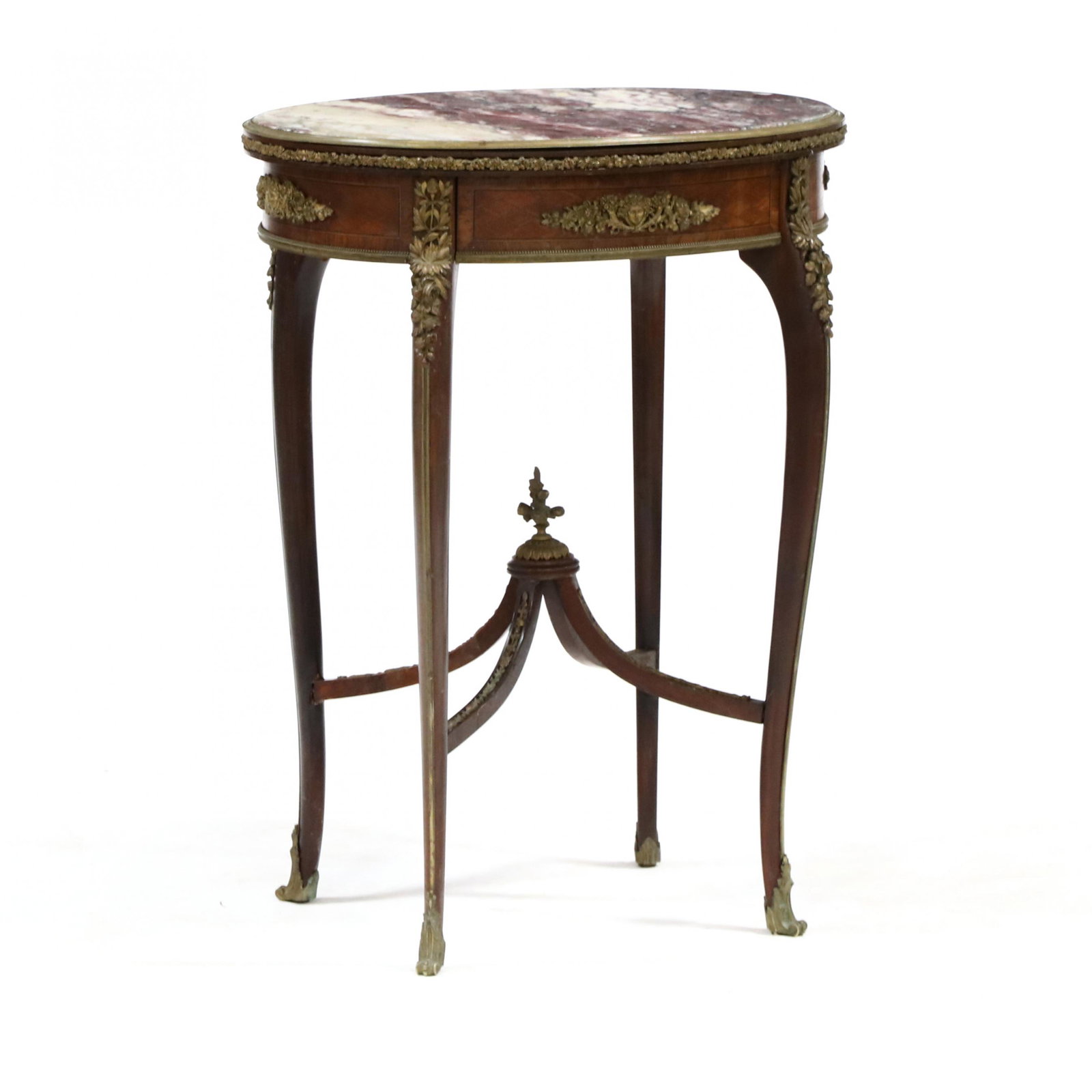 French Empire Style Marble Top and Ormolu Table (1 of 6)
